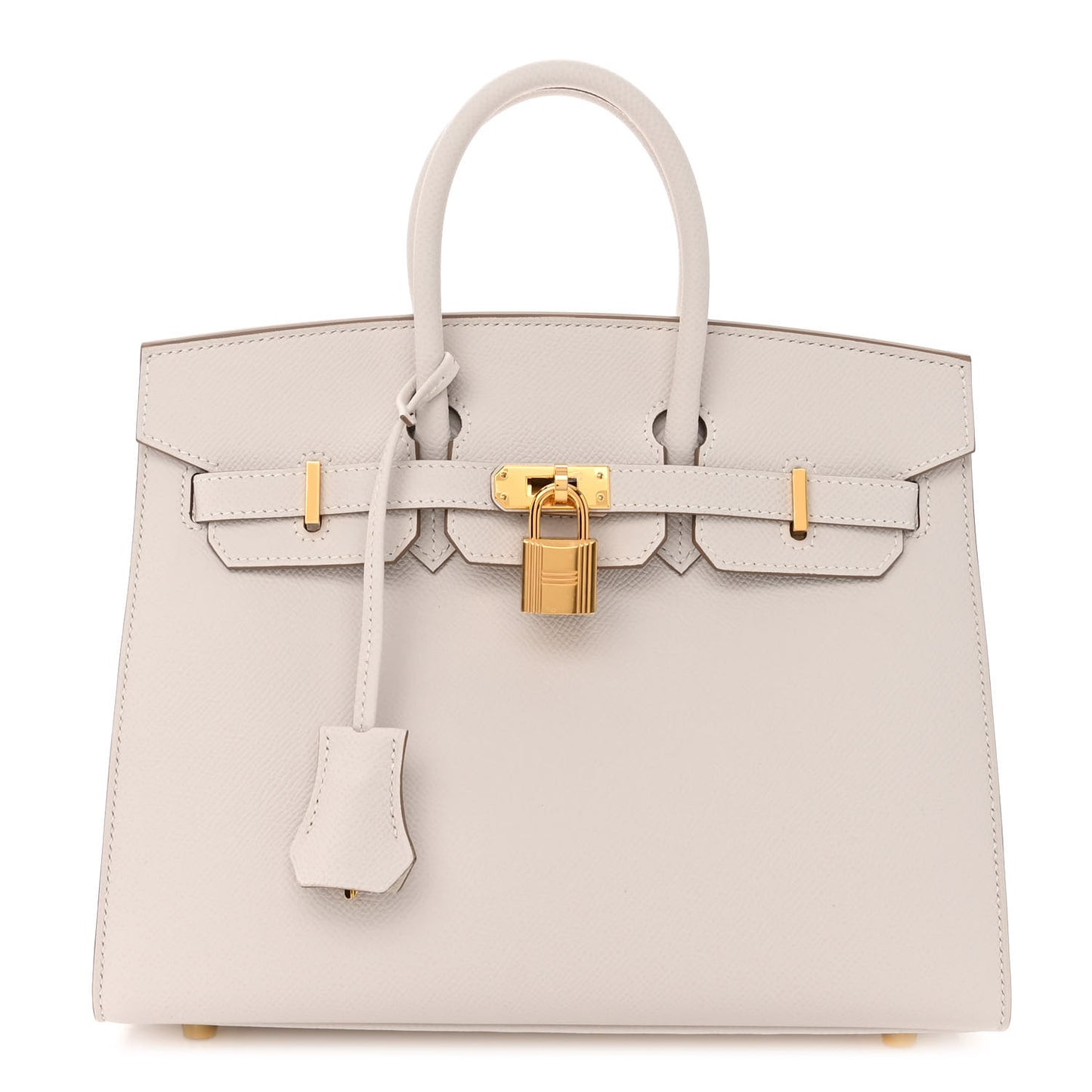 Epsom Birkin Sellier 25 Gris Pale