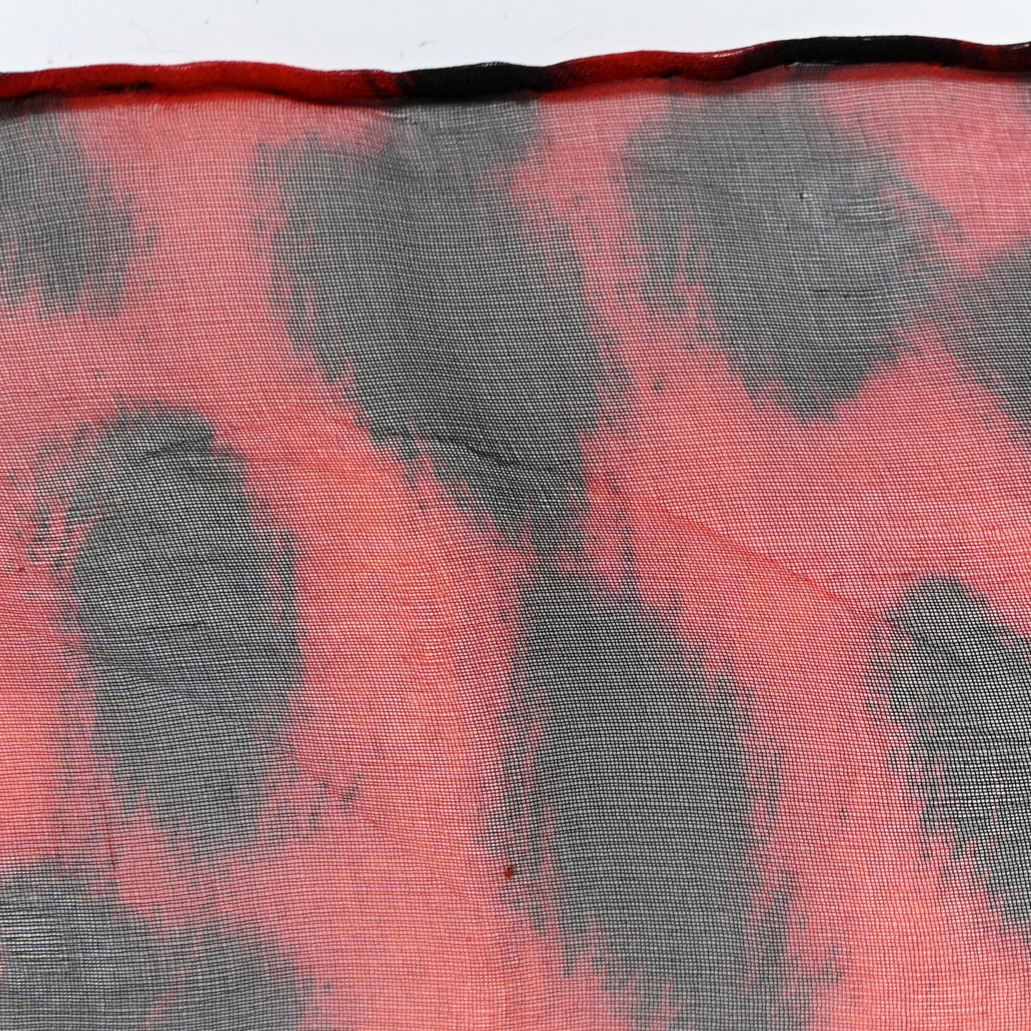 Silk Chiffon Leopard Skull Scarf Red
