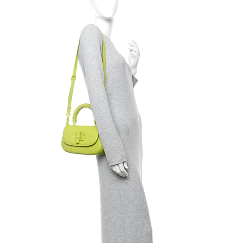 Calfskin Medium Bamboo Diva Green