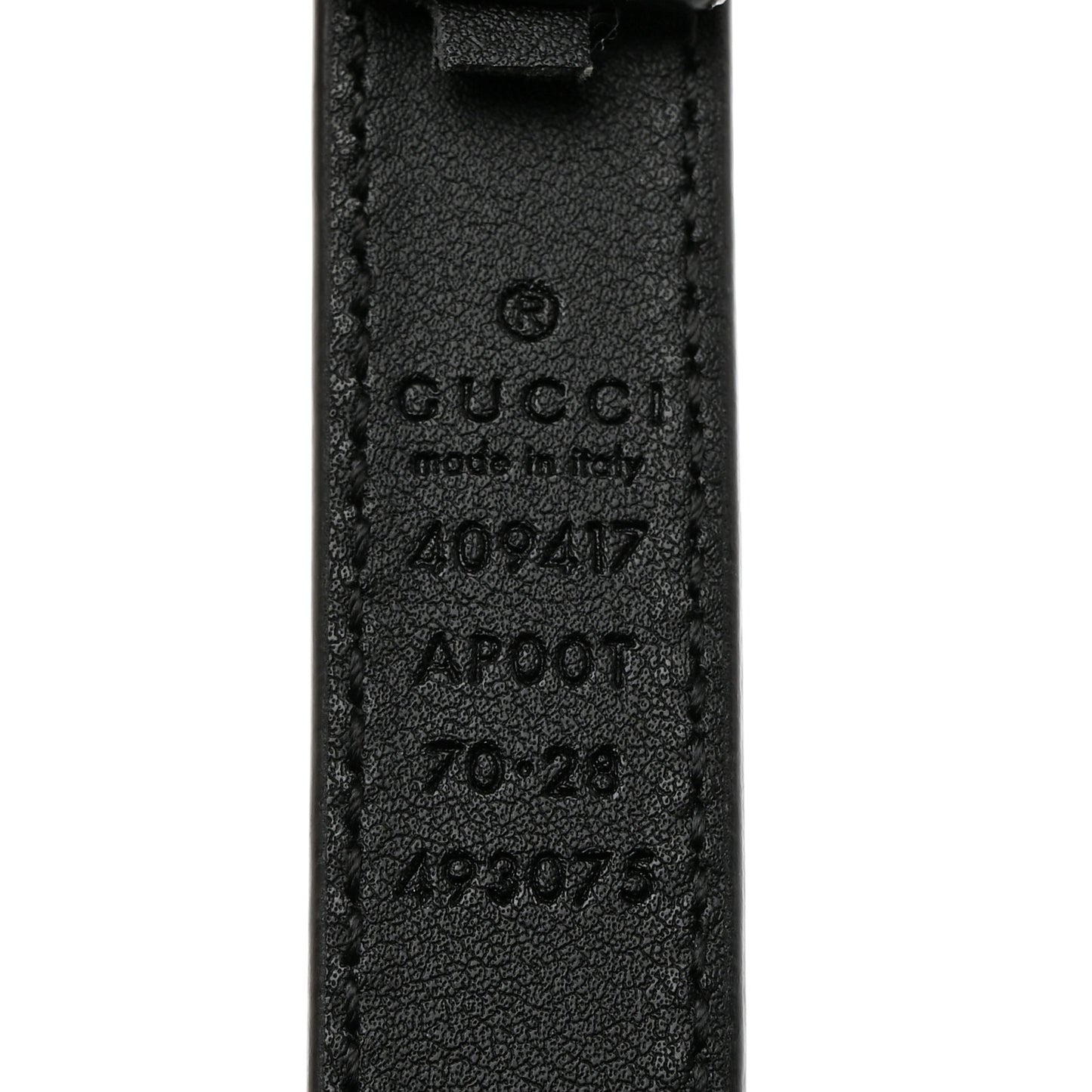 Calfskin Double G 20mm Belt 70 28 Black