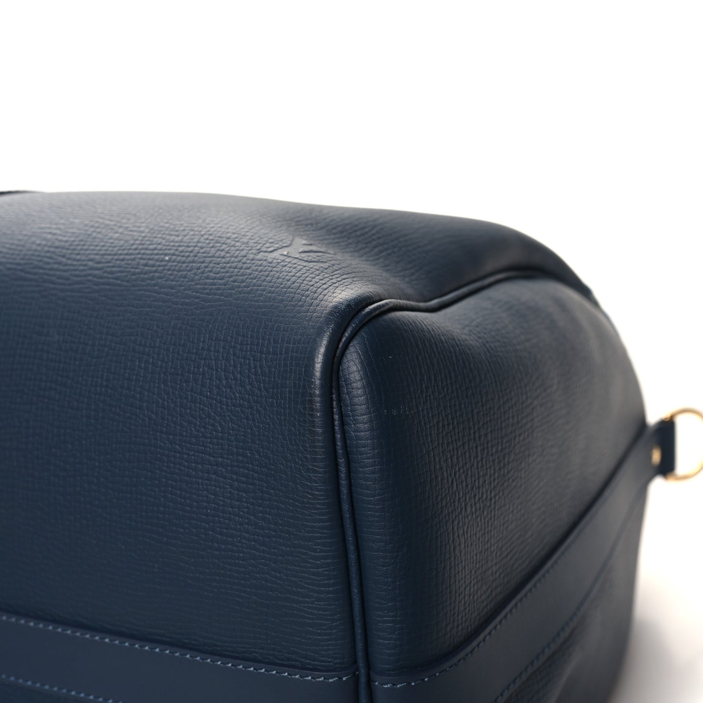 X NIGO Taurillon Monogram Denim Drip Keepall Bandouliere 50 Blue