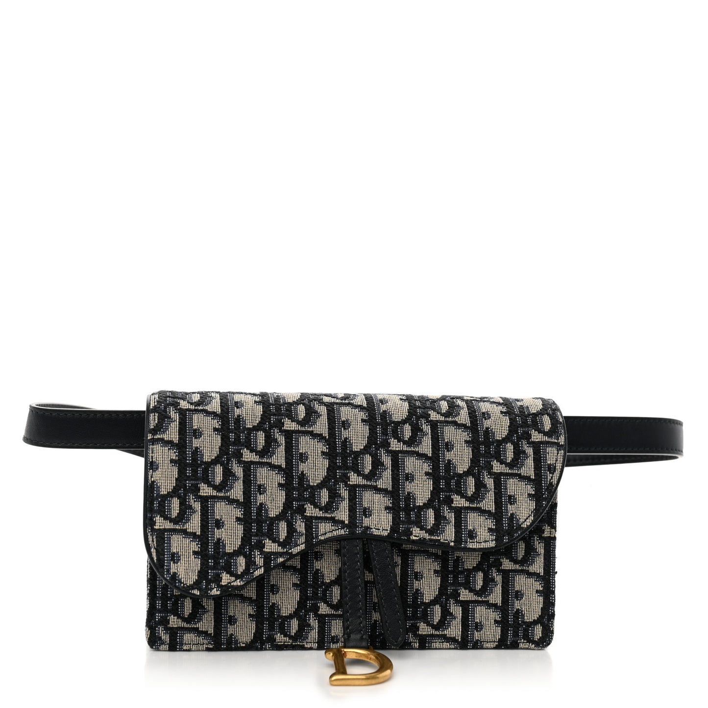 Oblique Saddle Belt Bag Blue