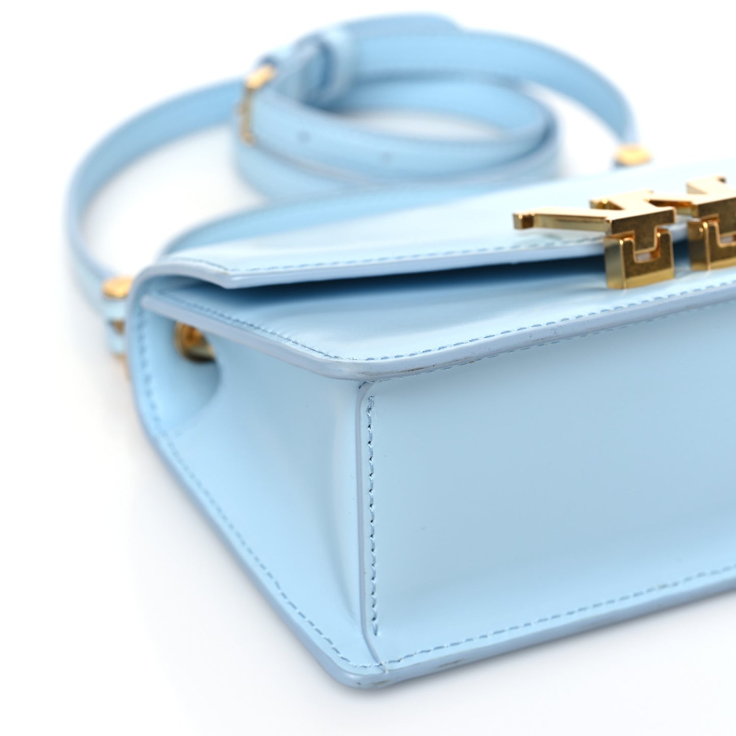 Calfskin Mini Legacy Satchel Blue