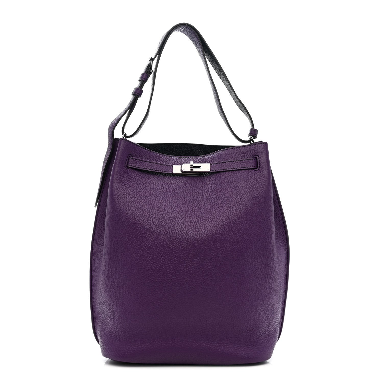 Hermes Taurillon Clemence Eclat So Kelly 26 Ultraviolet Bleu