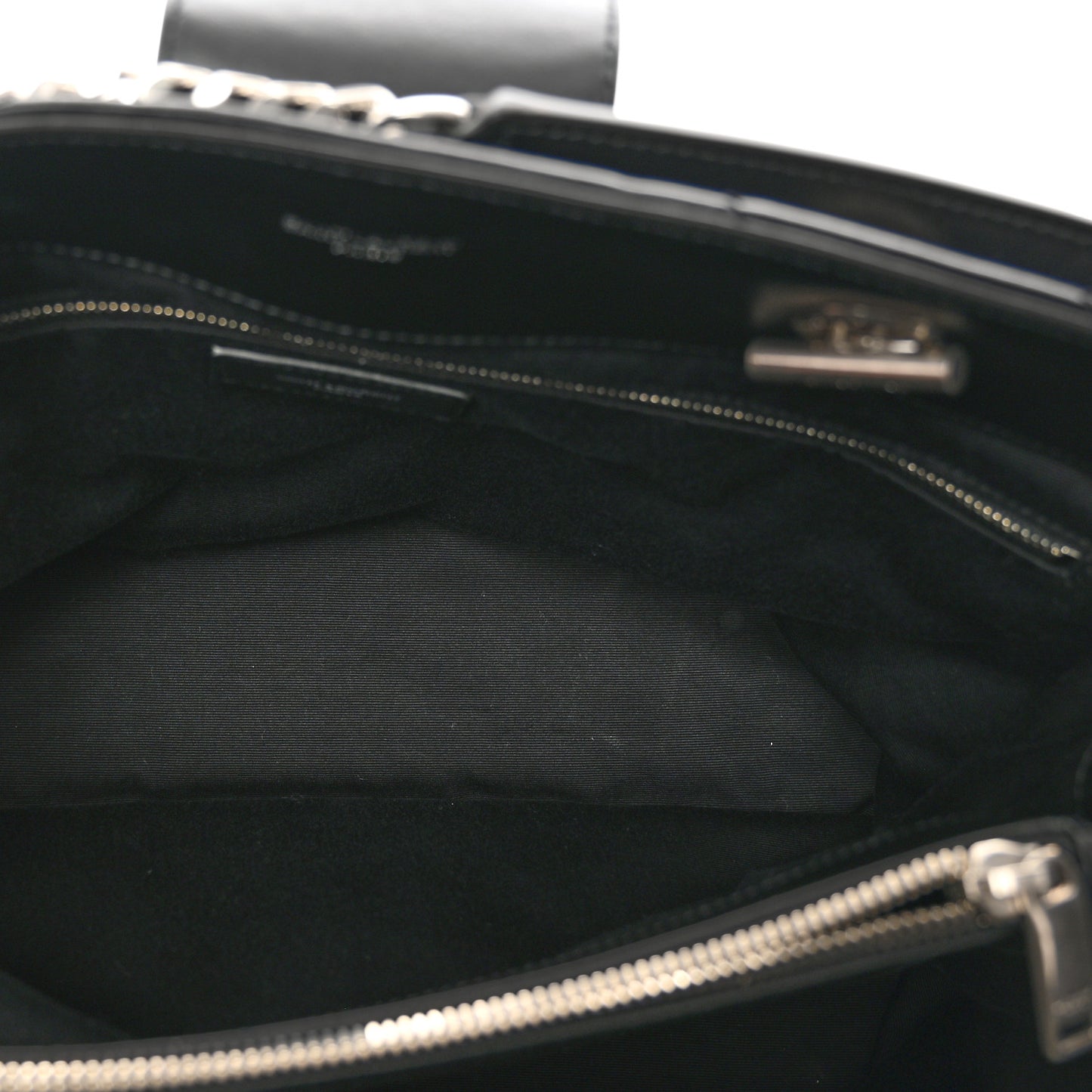 Calfskin Y Quilted Monogram Large Loulou Shopper Black