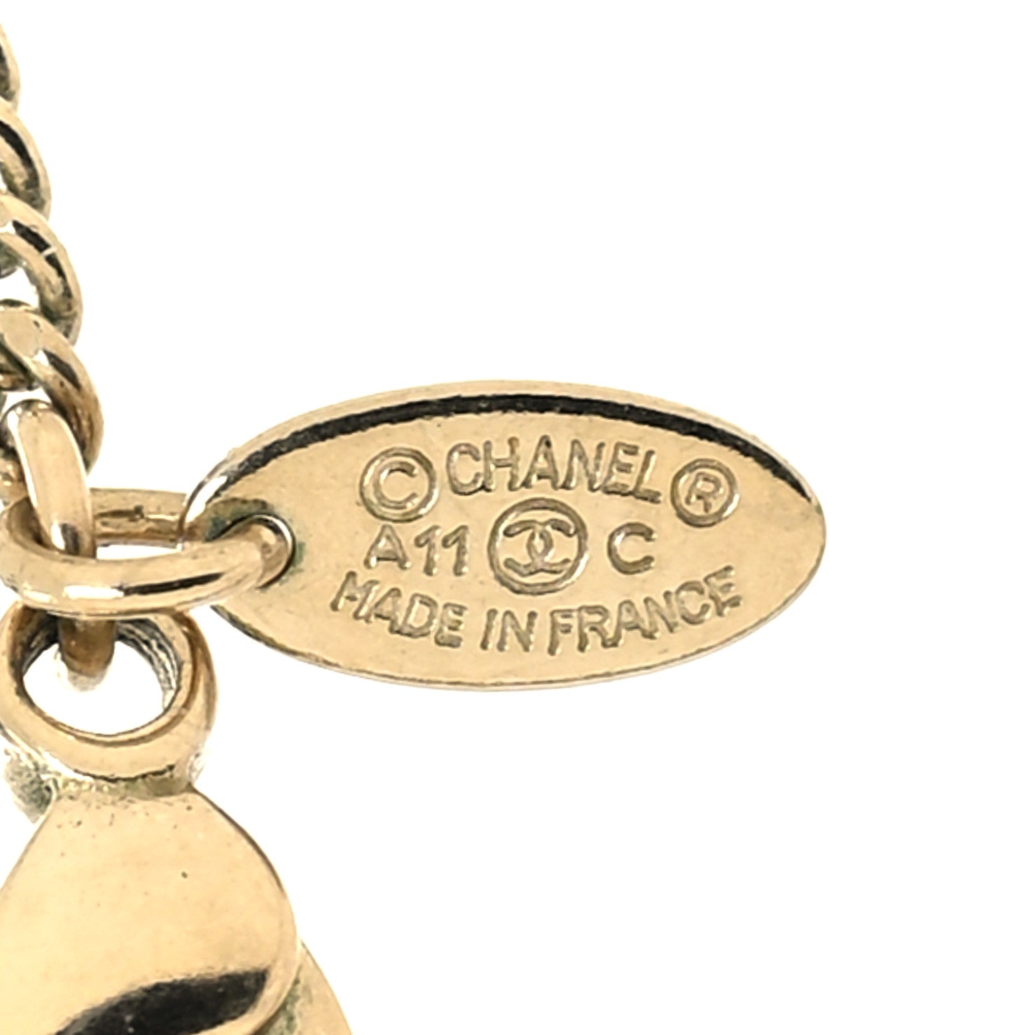 Chanel Metal Pearl Gripoix Necklace Gold 5 of 5