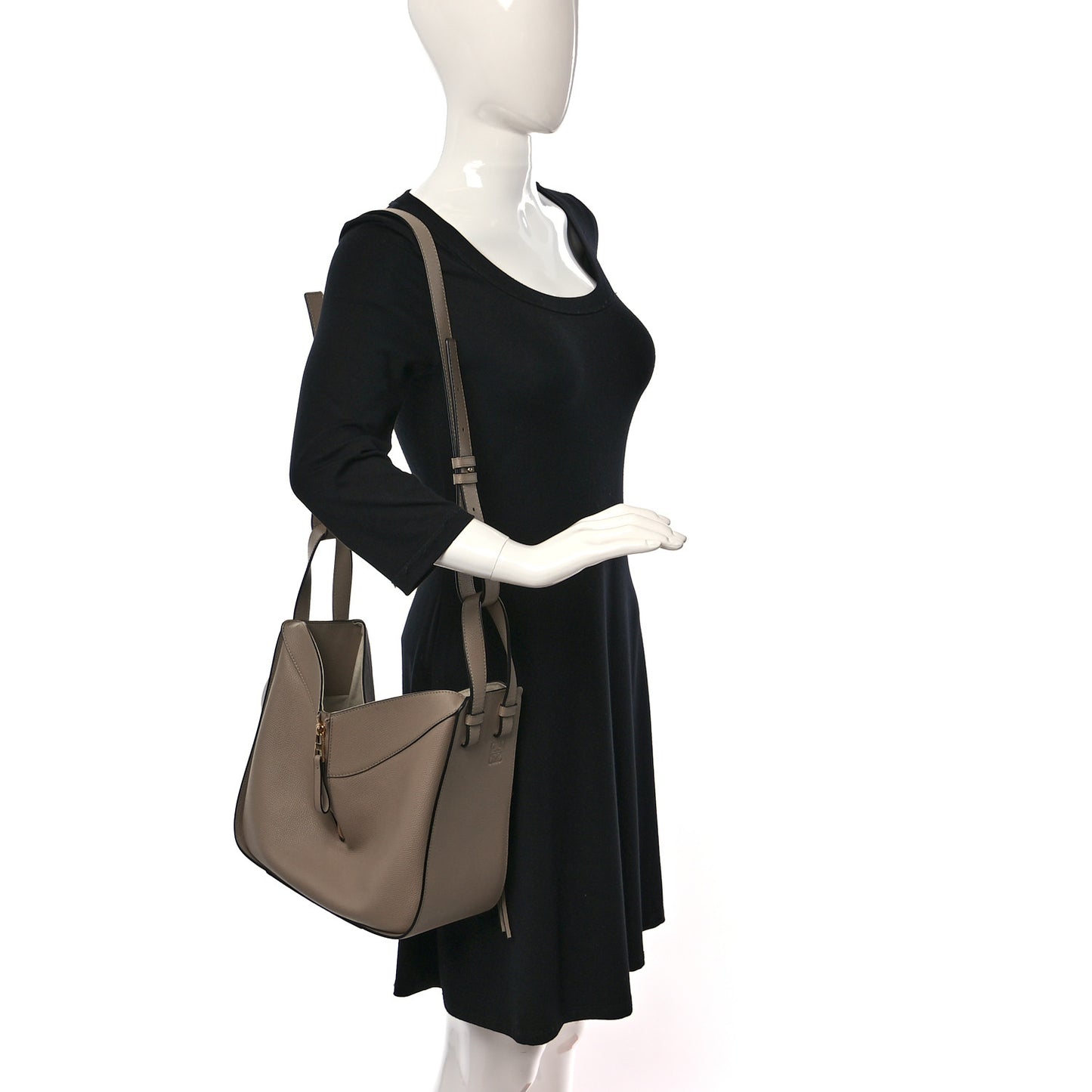 Calfskin Small Hammock Shoulder Bag Sand