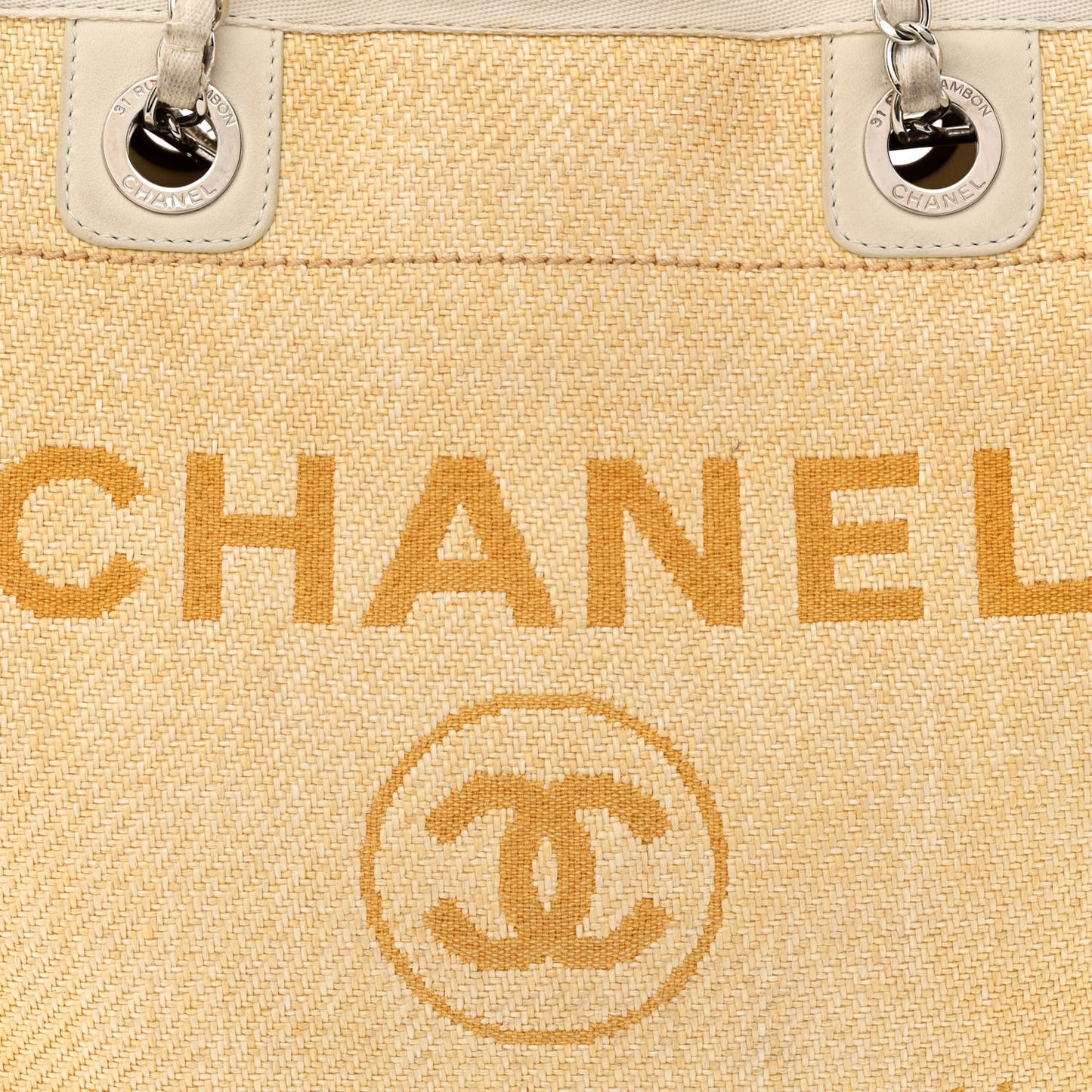 Canvas Mini Deauville Tote Light Yellow