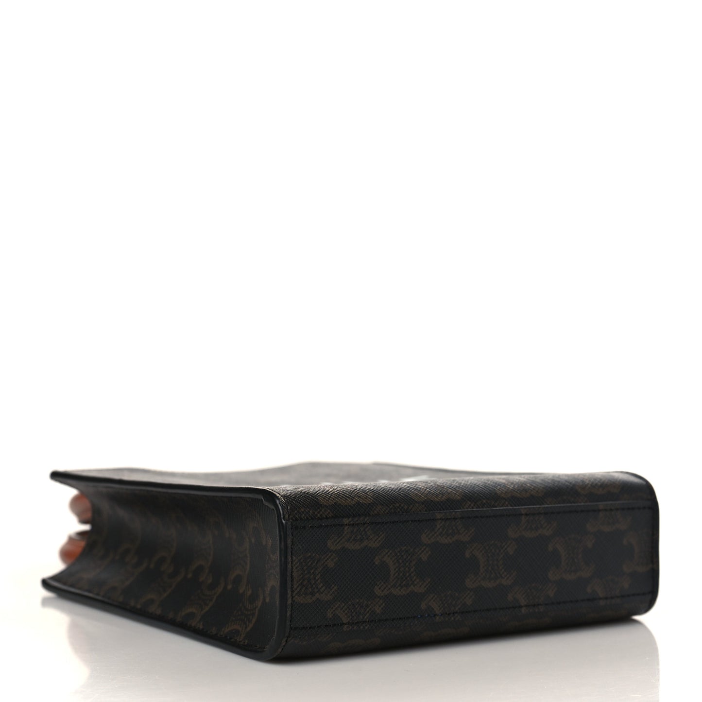 Triomphe Canvas Calfskin Mini Vertical Cabas Tan