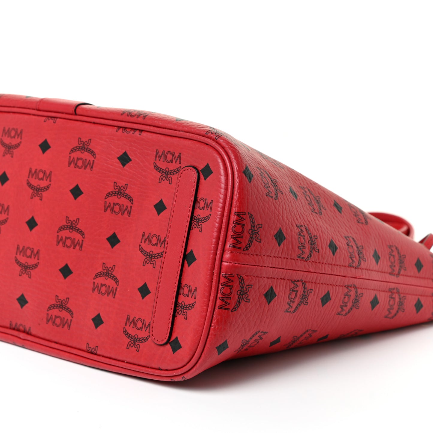 Visetos Medium Liz Reversible Shopper Tote Ruby Red