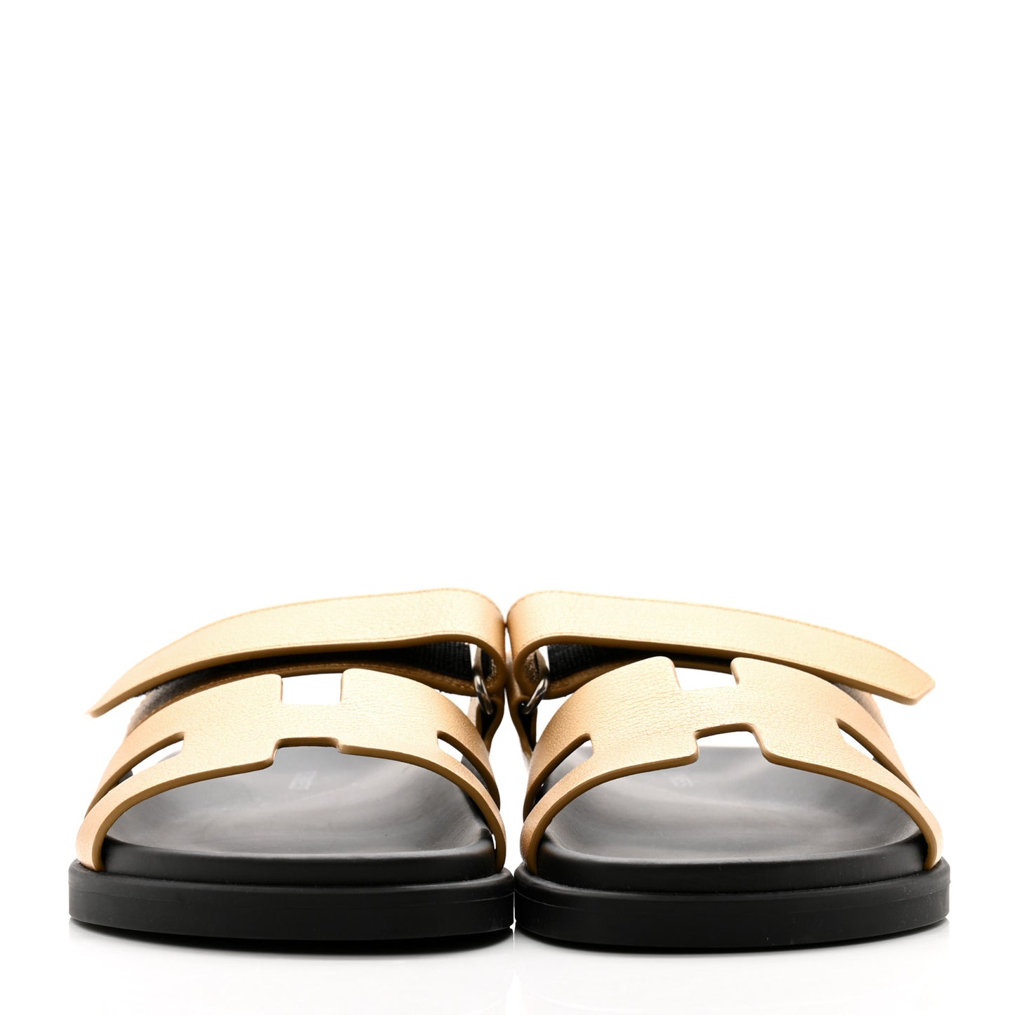Metallic Goatskin Womens Chypre Sandals 36 Dore