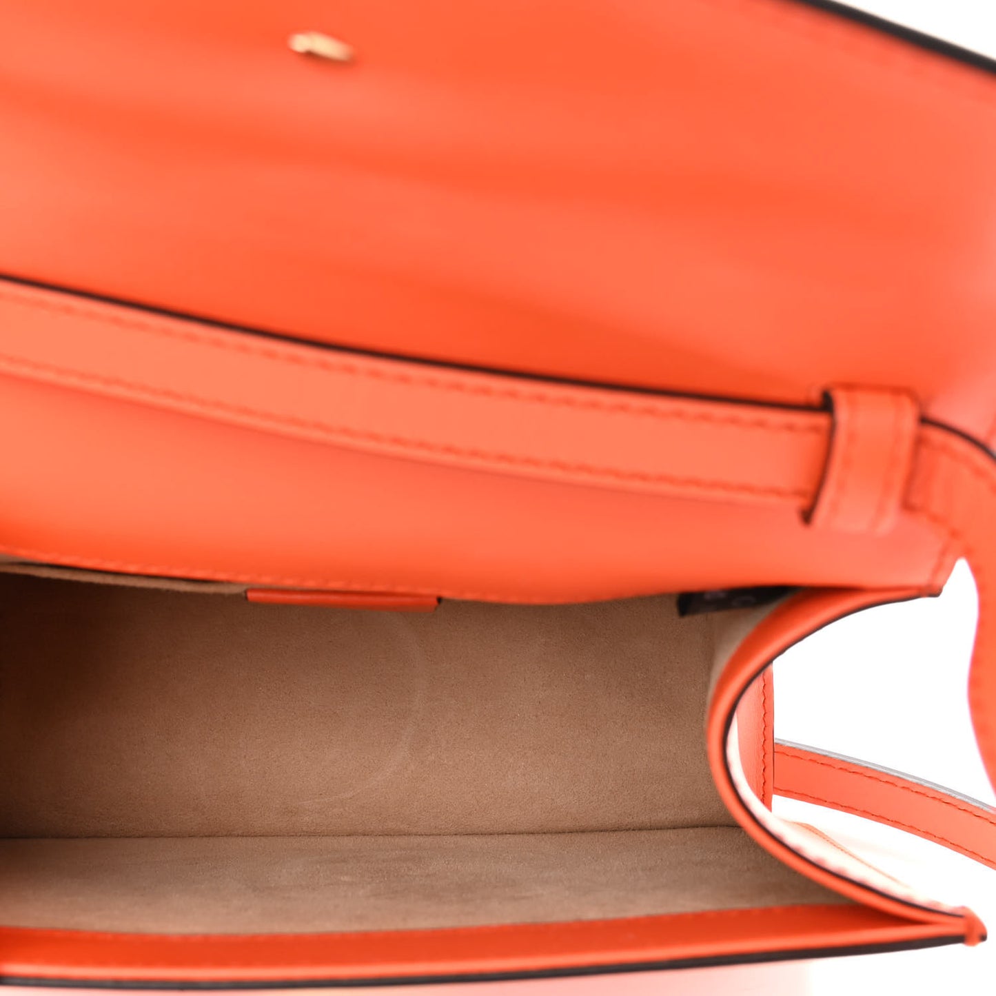 Vitello Fontanella Web Mini Sylvie Top Handle Bag Orange