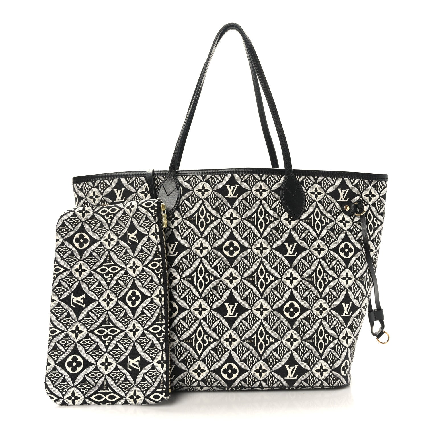 Louis Vuitton Jacquard Since 1854 Neverfull MM Grey 1 of 9