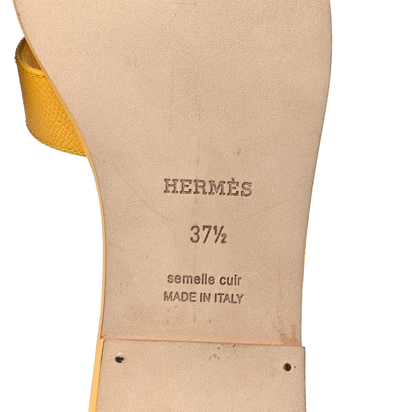 Epsom Oran Sandals 37.5 Jaune Sable