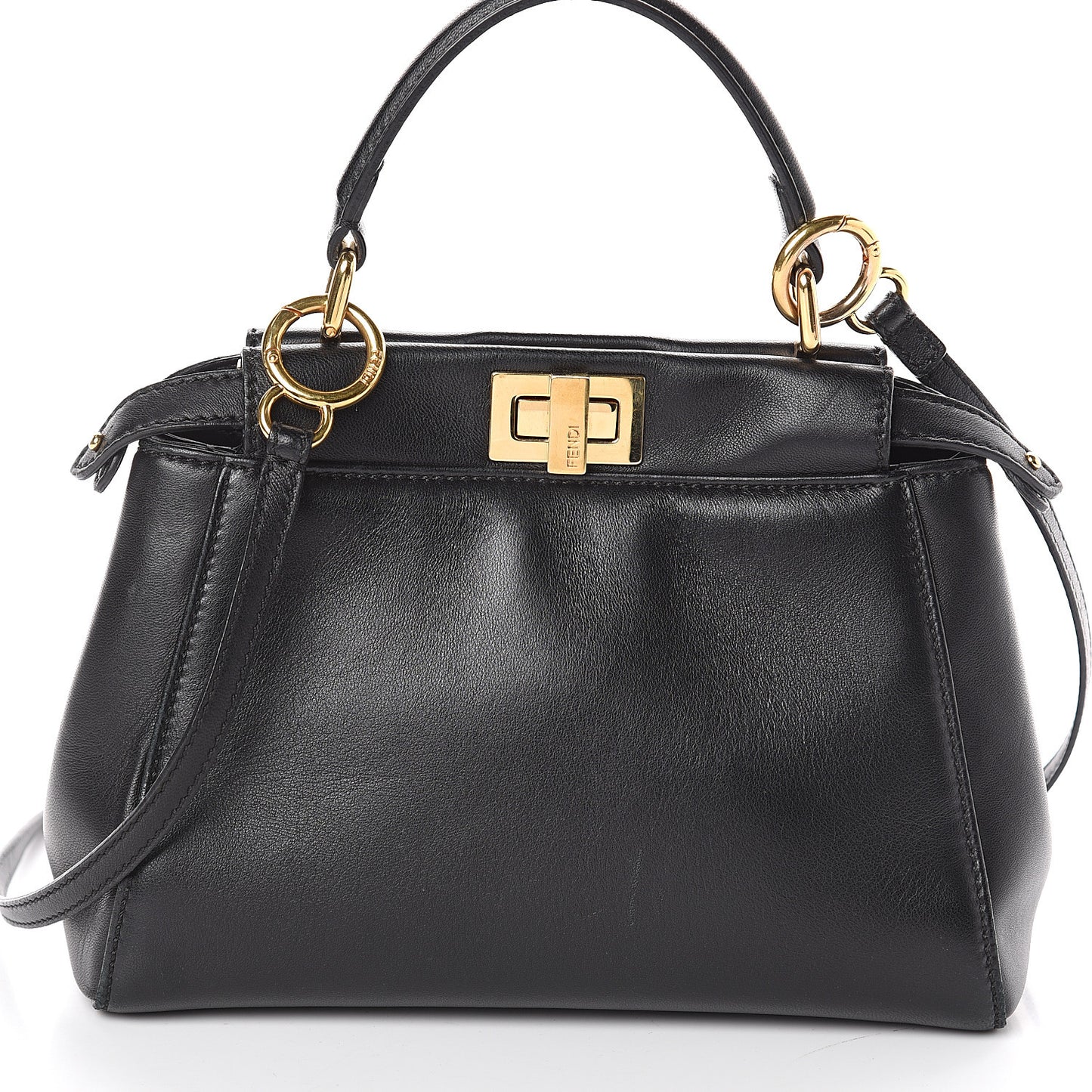 Nappa Mini Peekaboo Iconic Satchel Black