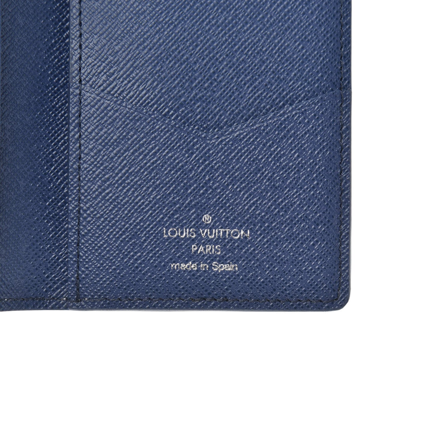 Monogram Watercolor Pocket Organizer Blue