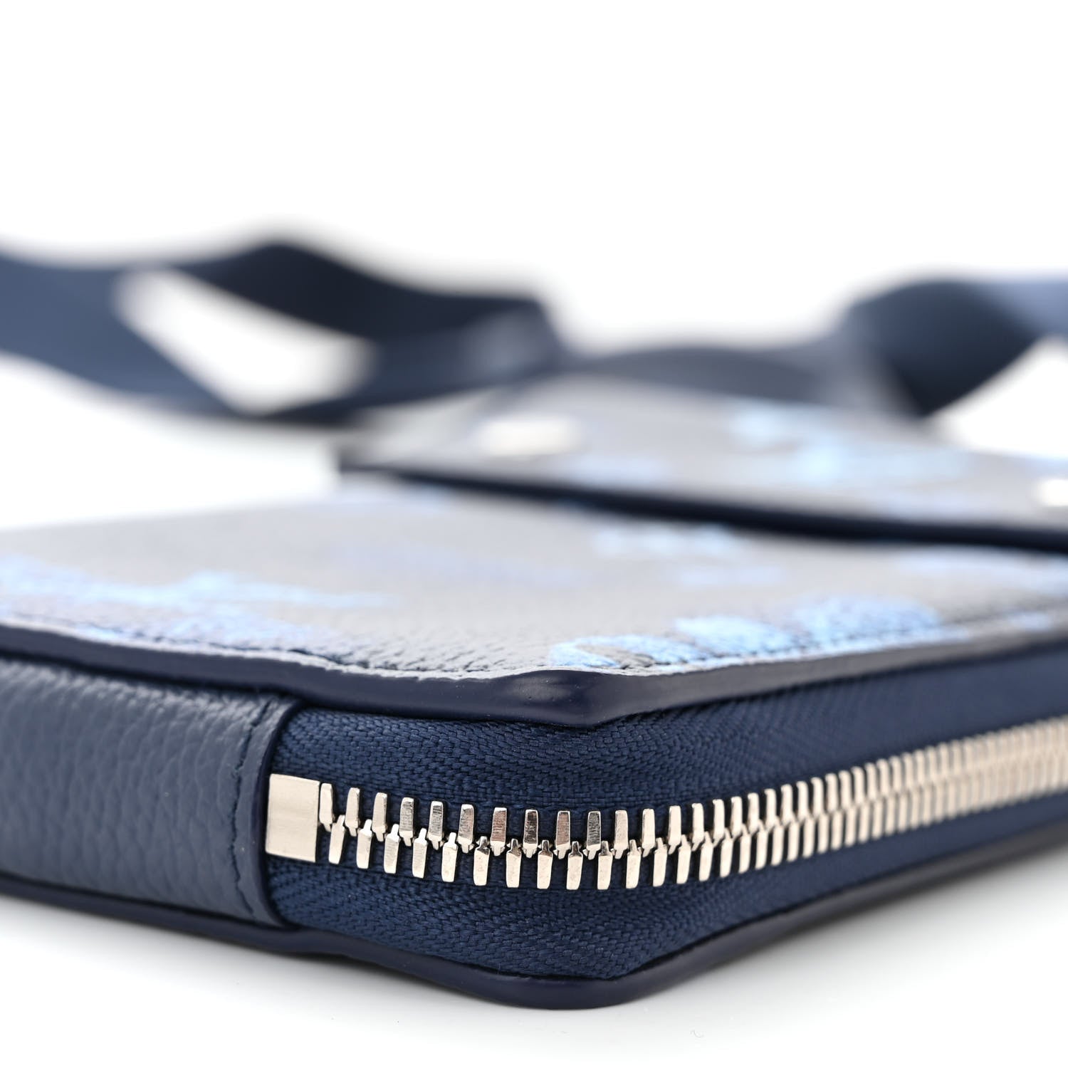 Louis Vuitton Monogram Ink Watercolor Phone Pouch Blue 10 of 10