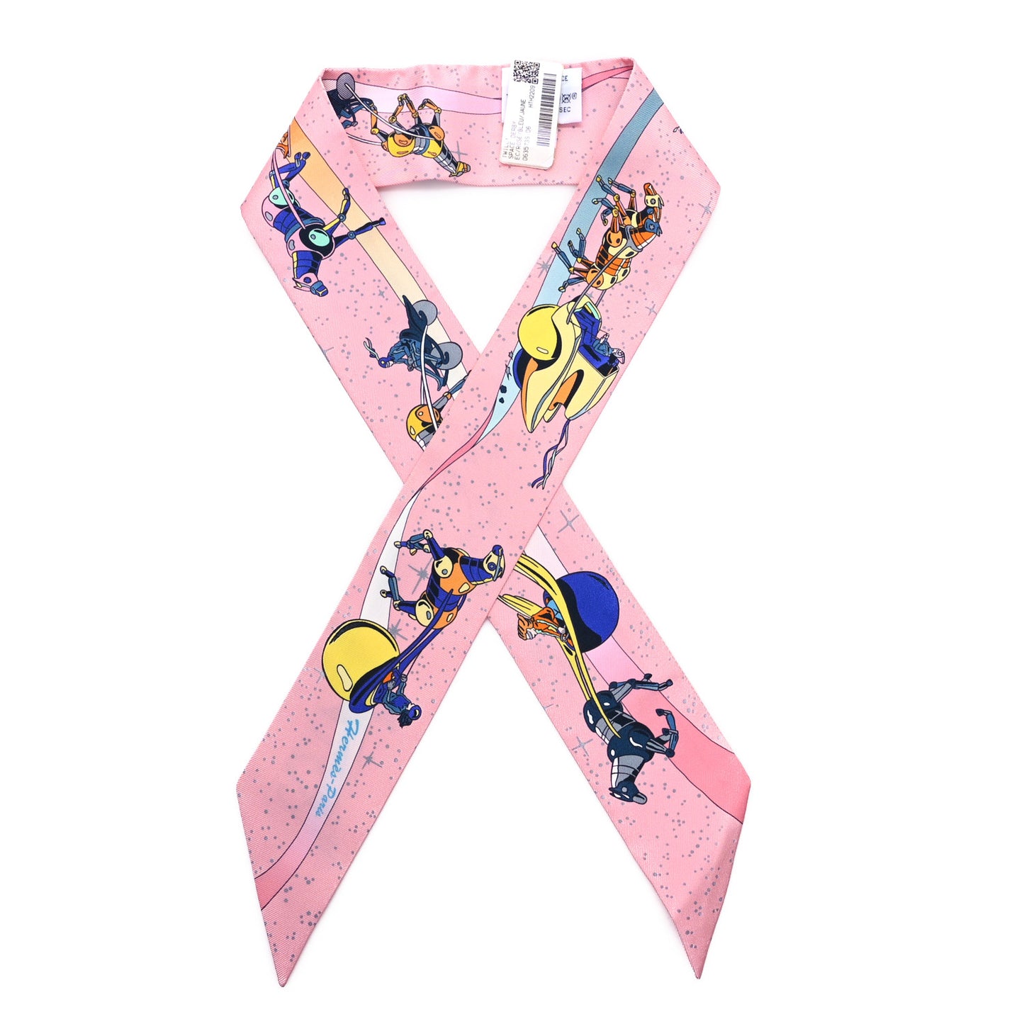 Silk Space Derby Twilly Rose Bleu Jaune
