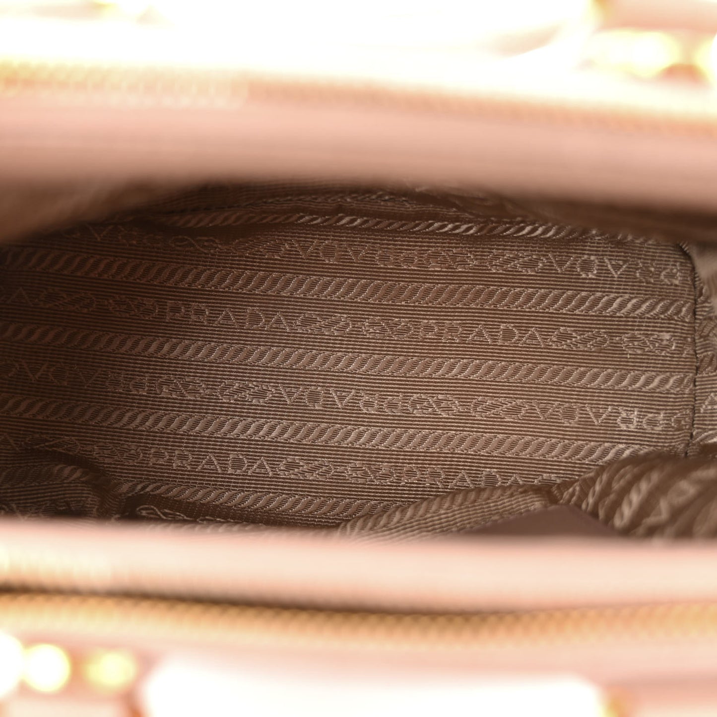 Saffiano Lux Micro Galleria Double Zip Tote Cammeo
