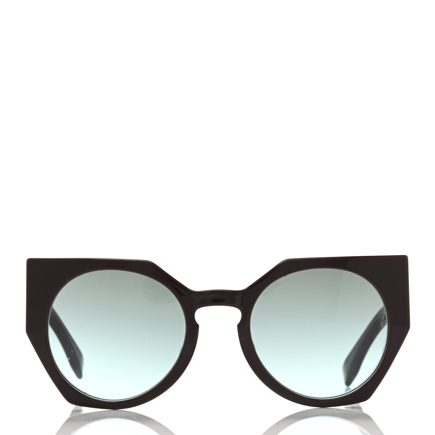 Acetate Facets Oversized Cat Eye Sunglasses FF 0151/S Brown