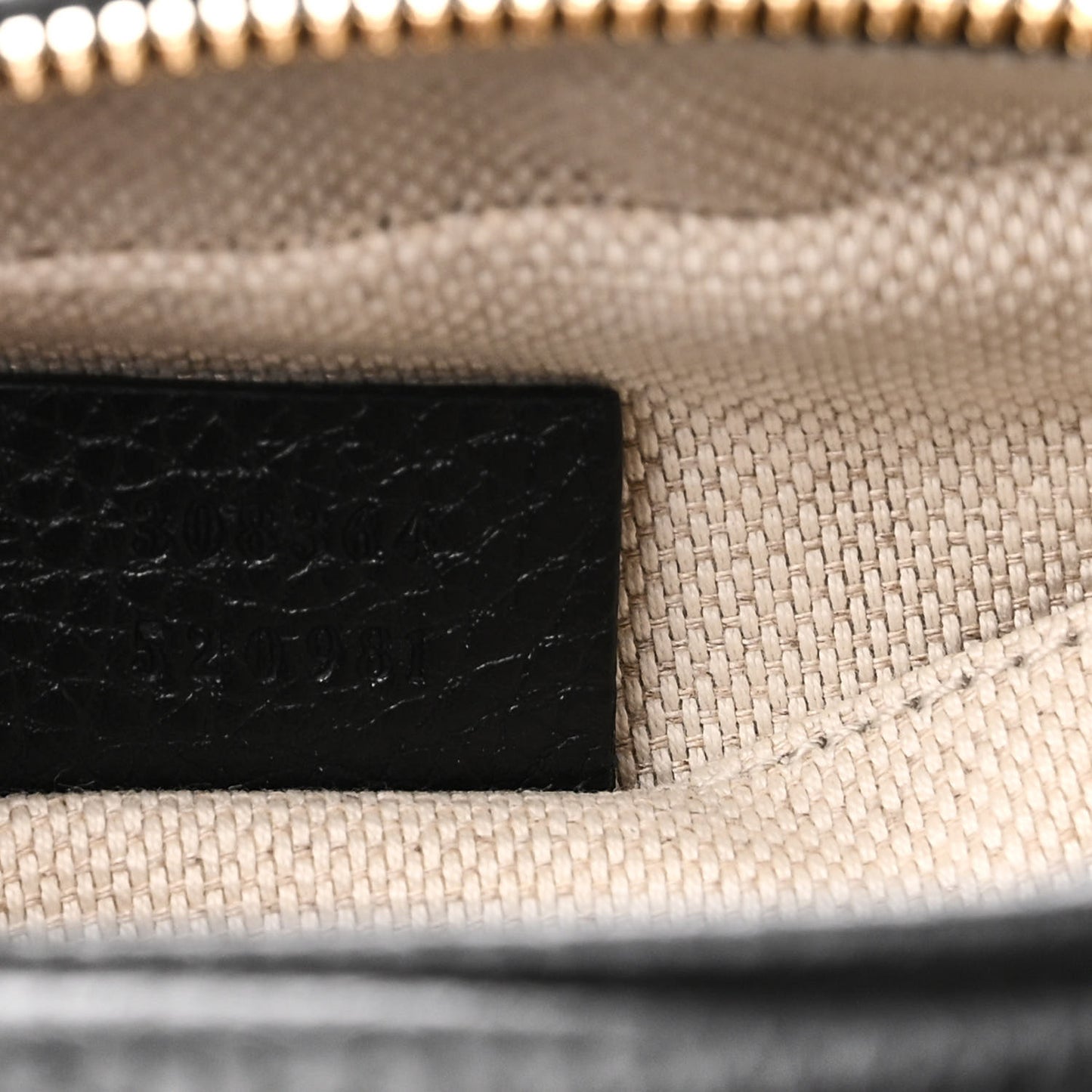 Pebbled Calfskin Small Soho Disco Bag Black