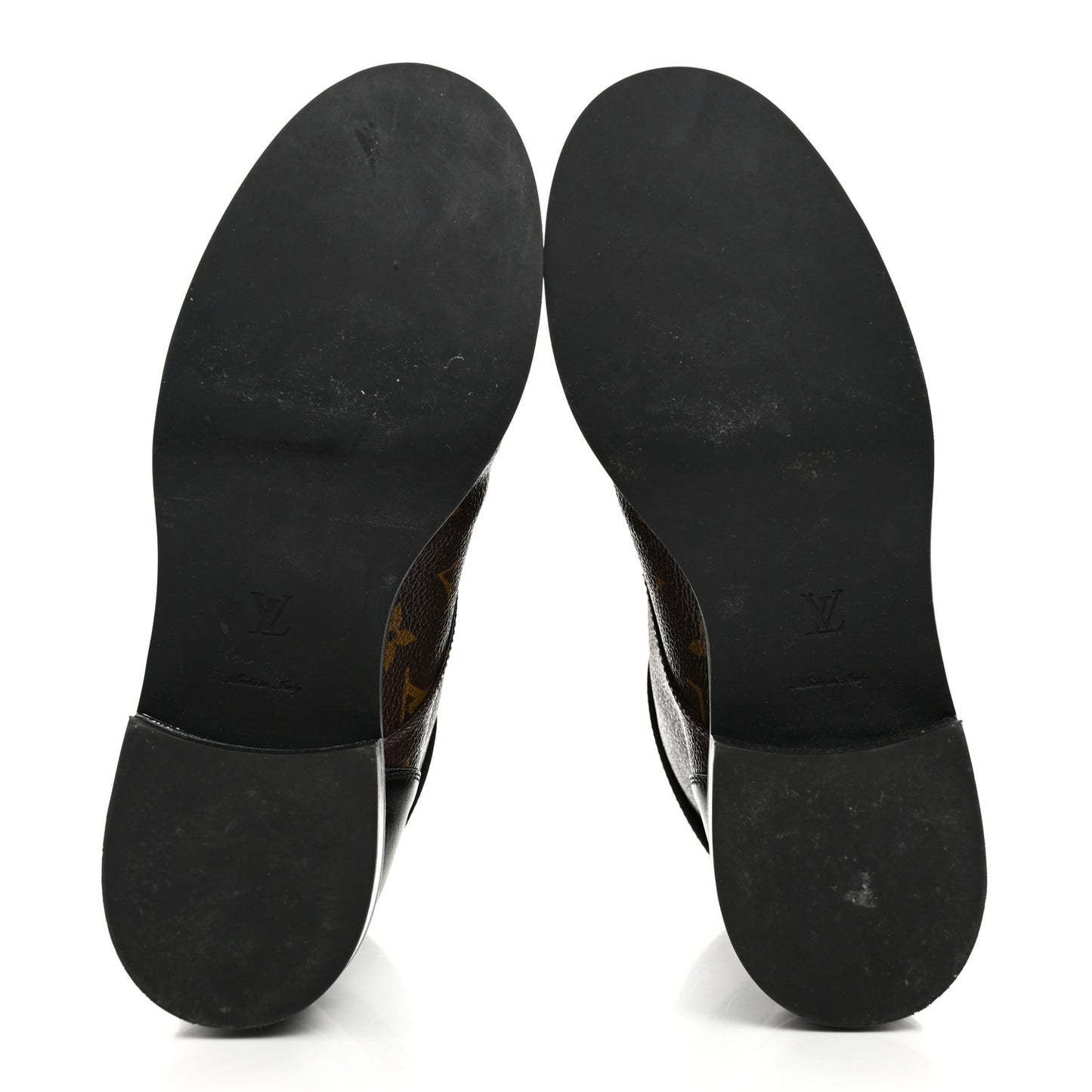 Calfskin Monogram Wonderland Flat Ranger Boots 38 Black