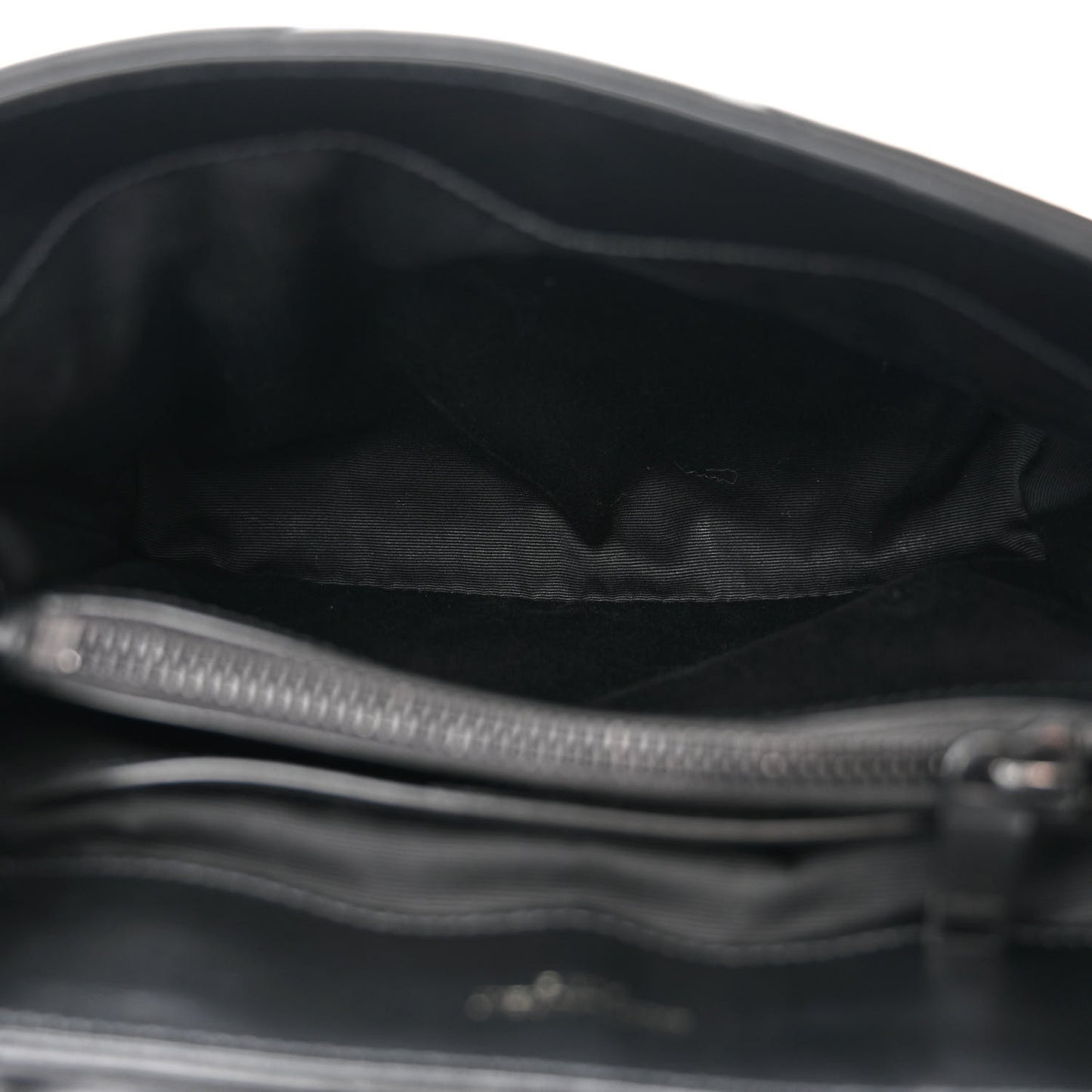Calfskin Y Quilted Monogram Monochrome Small Loulou Chain Satchel Black