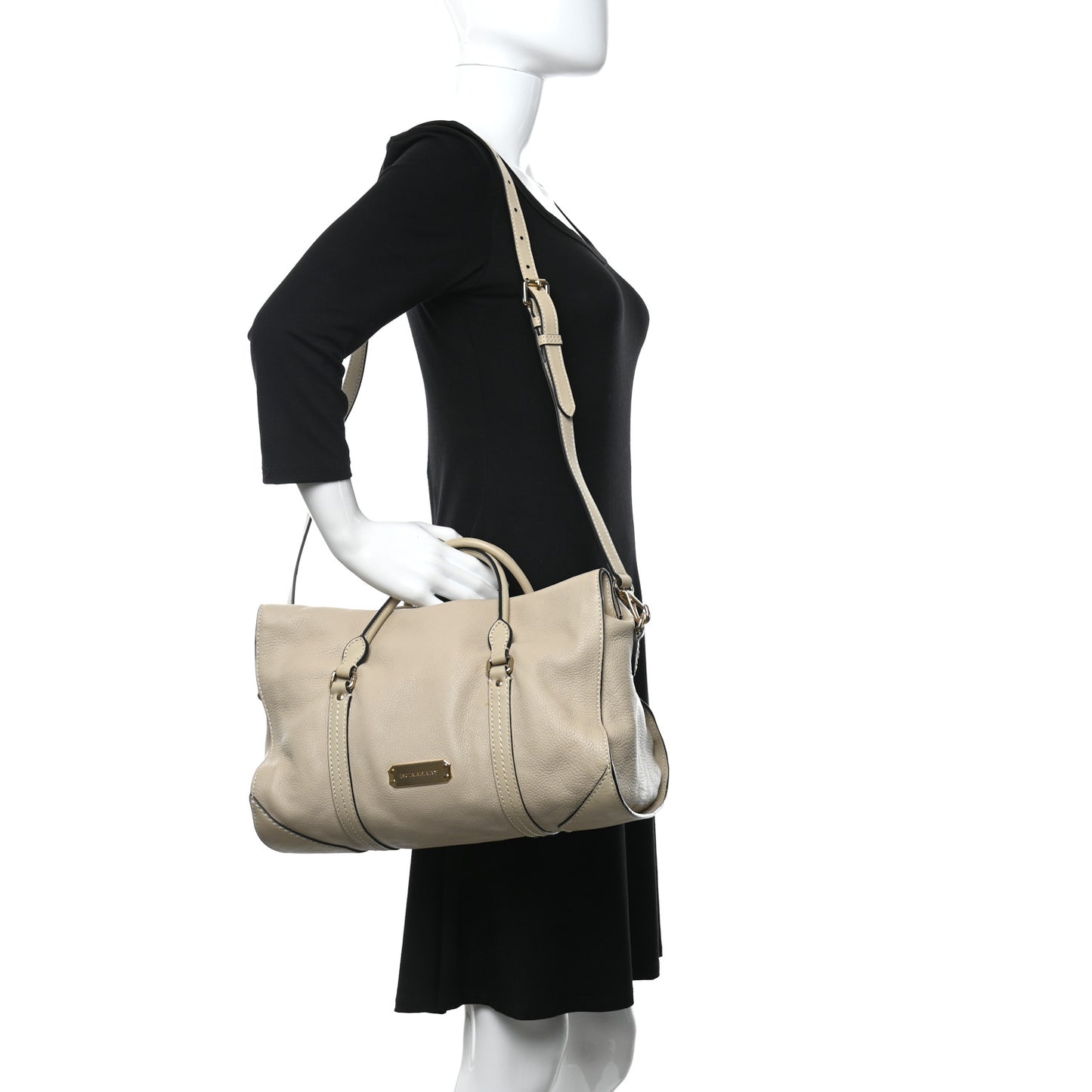 Calfskin Satchel Limestone