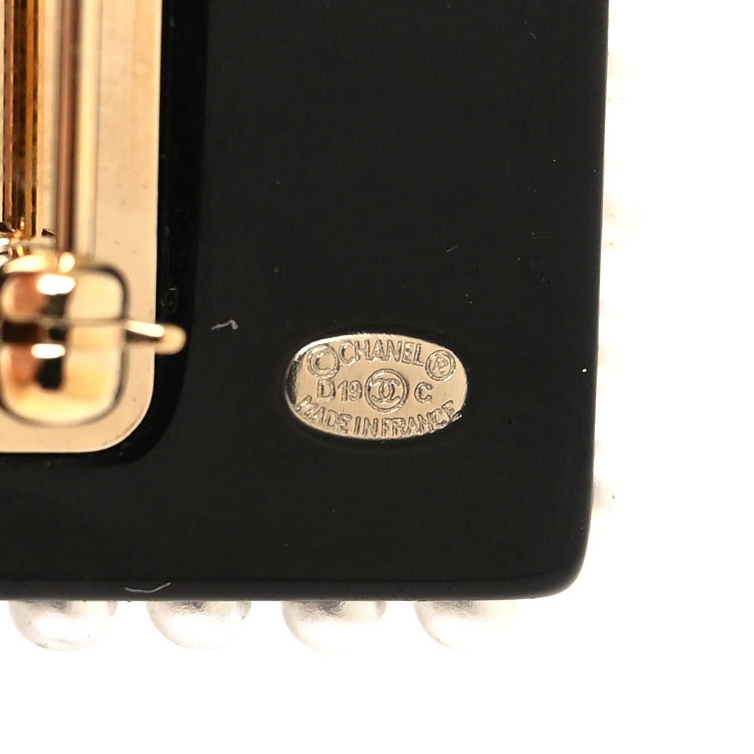 Chanel Resin Glitter CC Sailor Brooch Black Multicolor 3 of 4