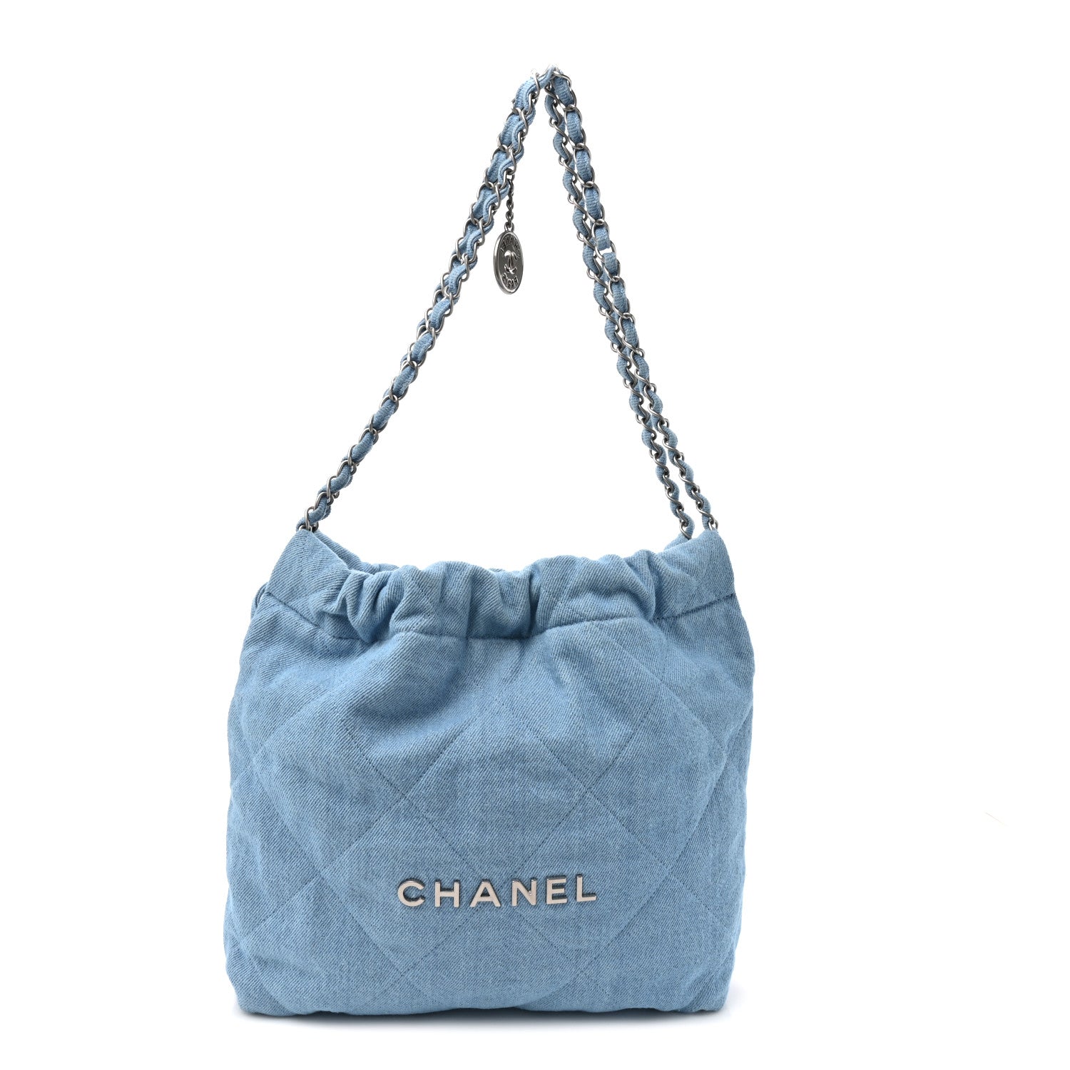 Chanel Denim Quilted Chanel 22 Light Blue 1857380 – FASHIONPHILE