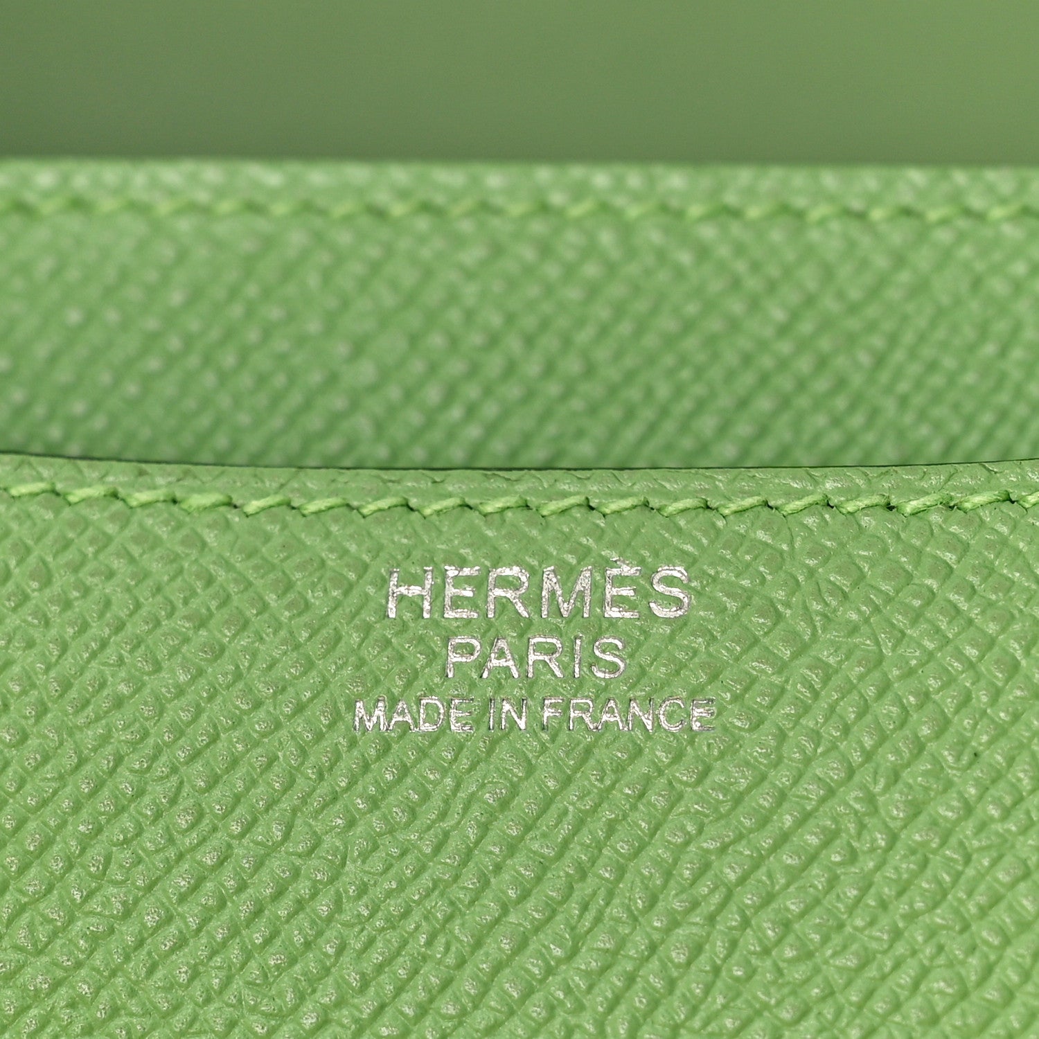 Hermes Epsom Constance 24 Vert Criquet 6 of 9