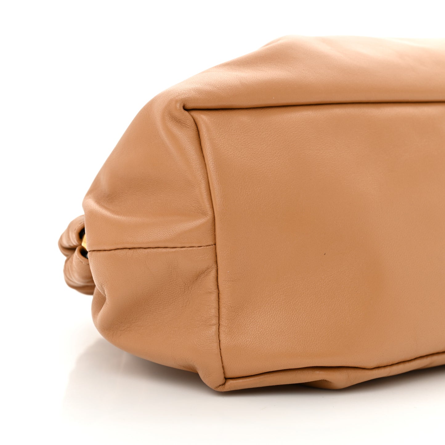 Lambskin Cloud Clutch Caramel