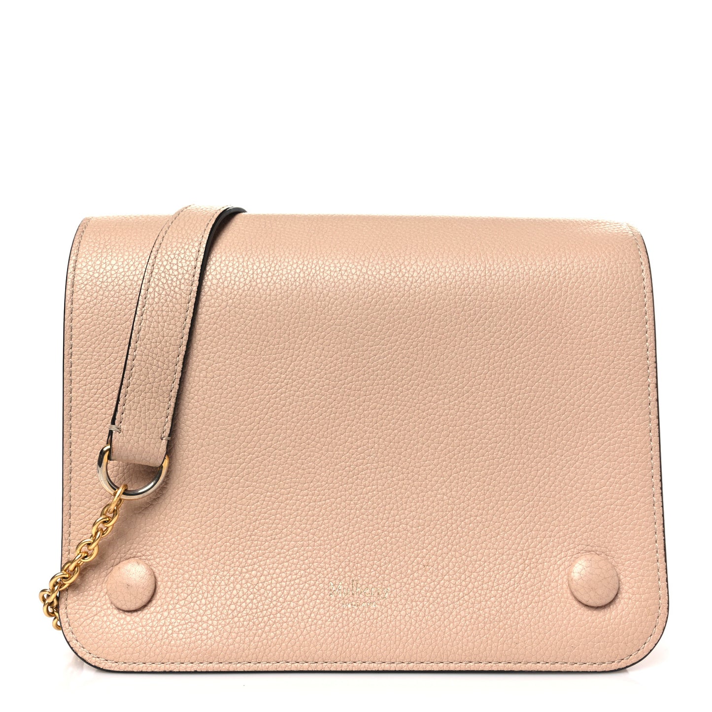 Classic Grain Calfskin Small Clifton Flap Blush