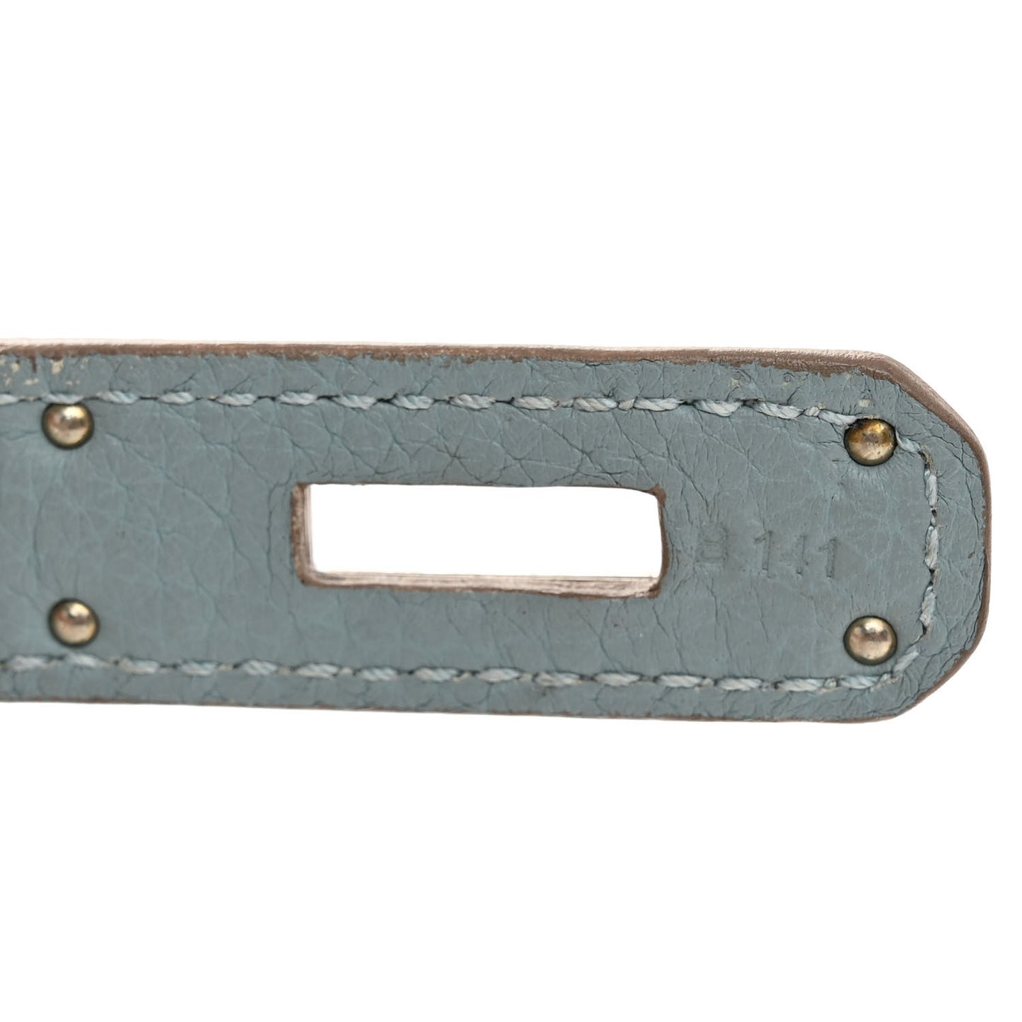 Togo Horseshoe Birkin 30 White Ciel