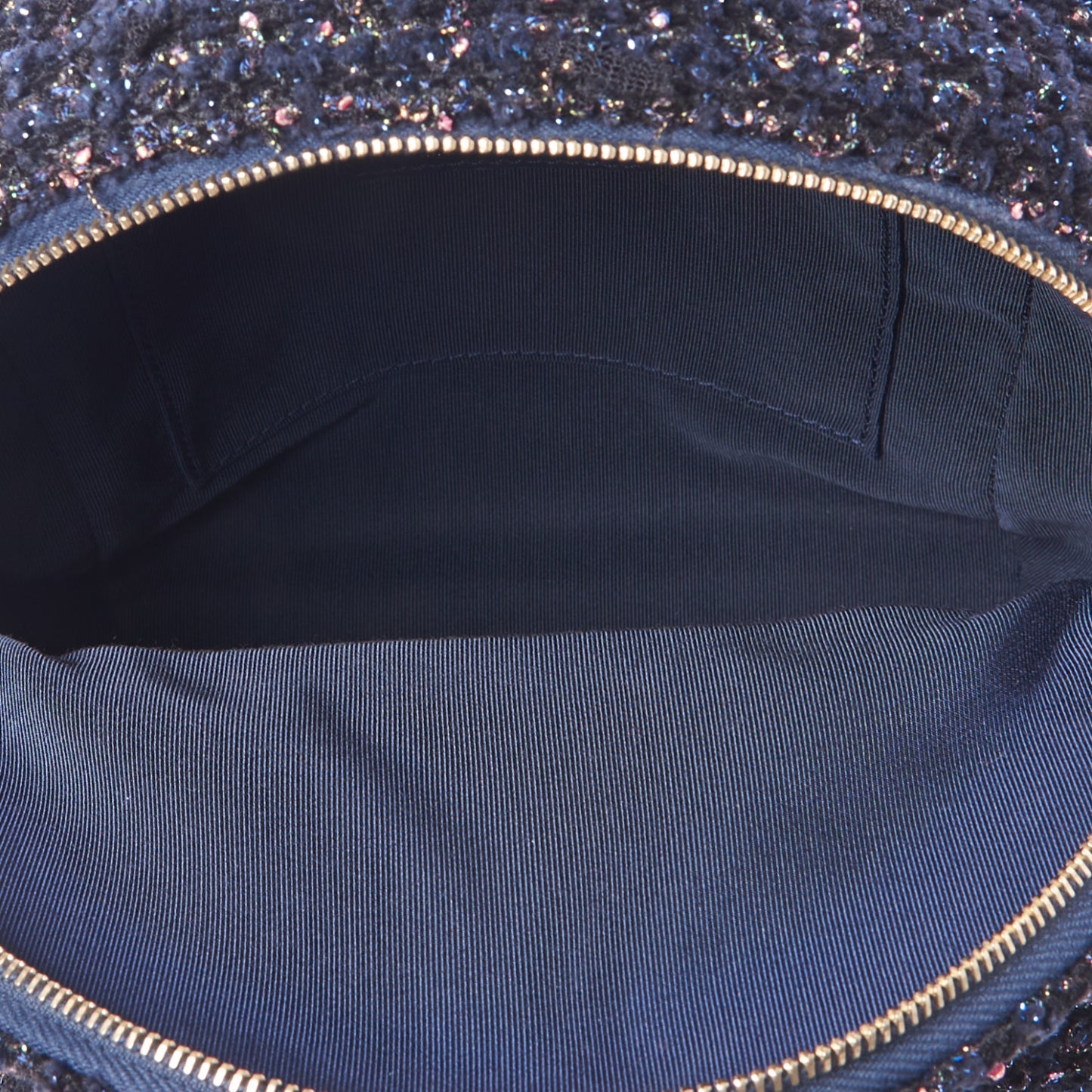 Tweed Front Pocket Backpack Navy