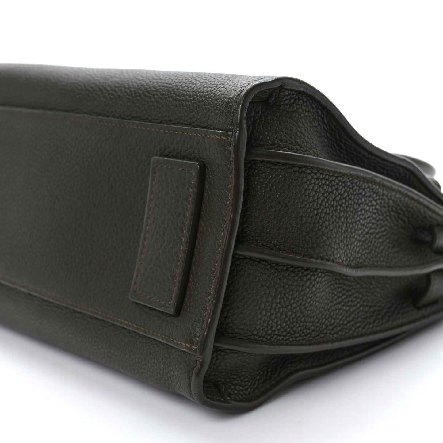 Grained Calfskin Baby Sac De Jour Souple Earth