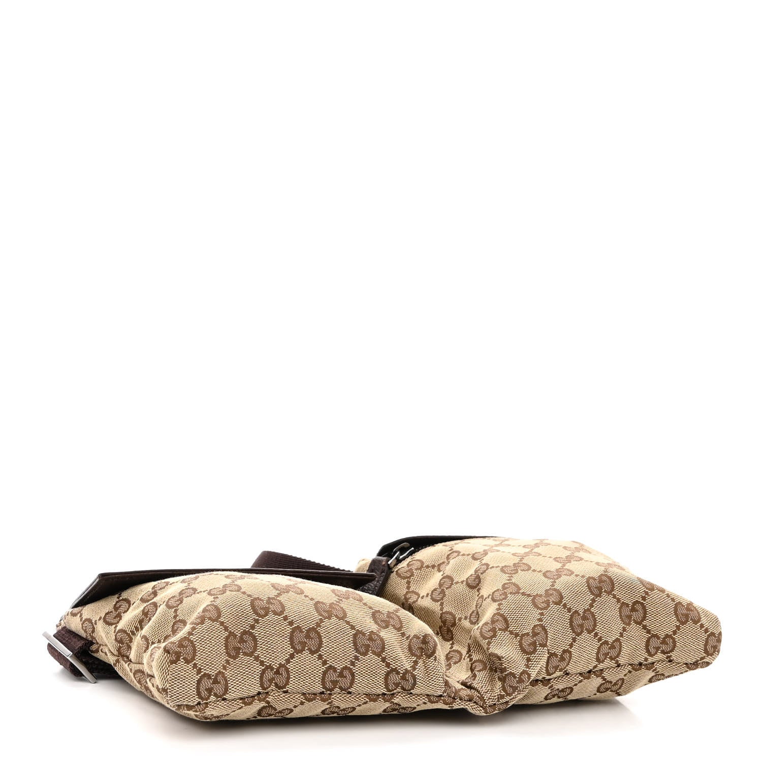 Gucci Monogram Double Pocket Belt Bag Dark Brown 4 of 14