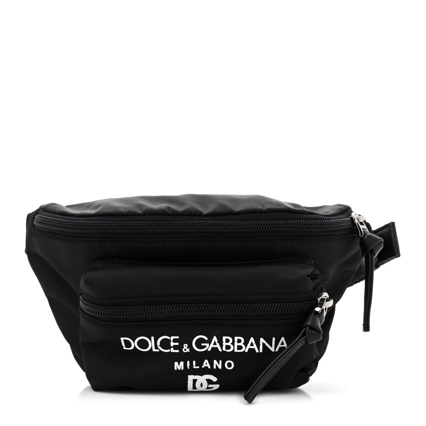 Nylon Logo Belt Bag Black