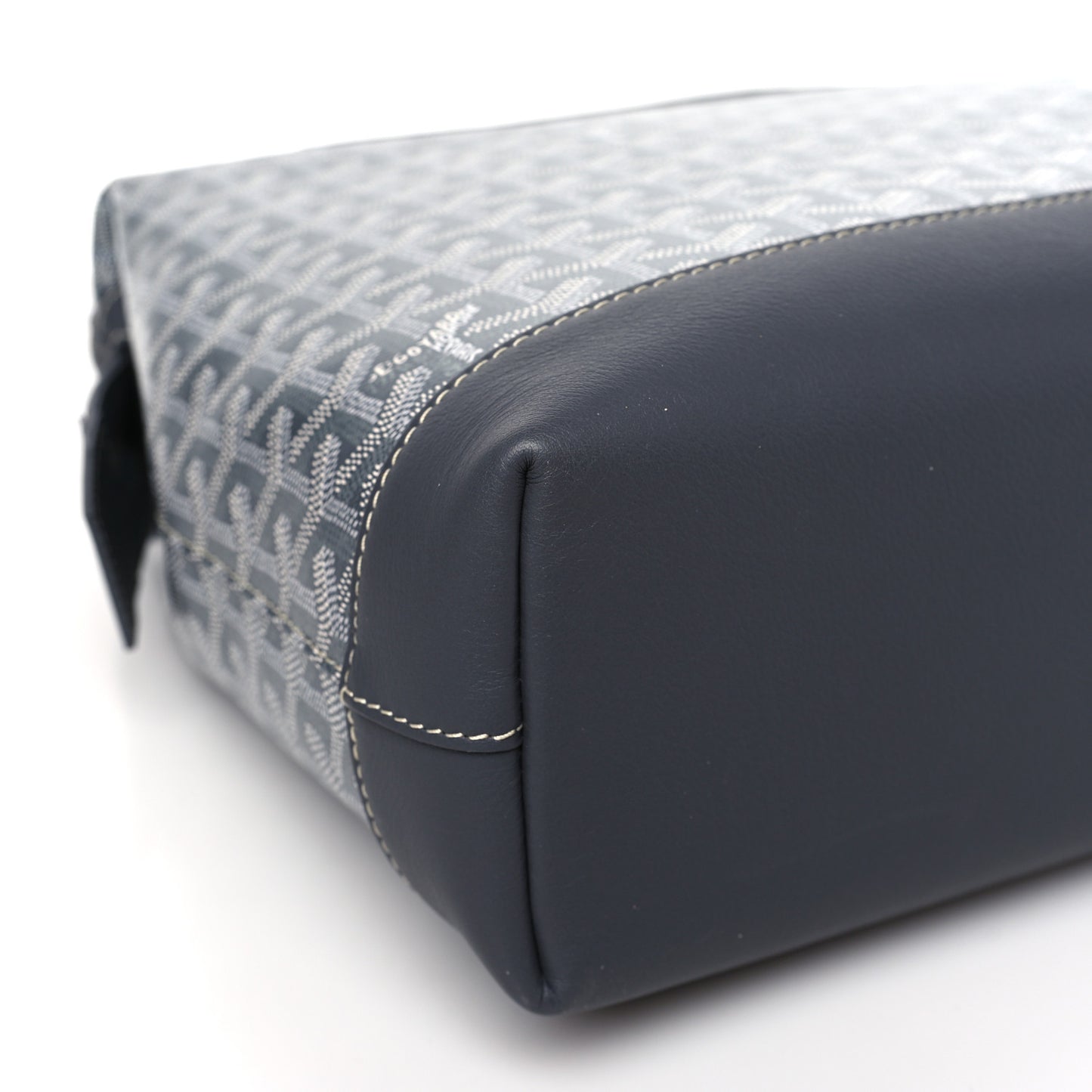 Goyardine Calfskin Cisalpin Document Case Grey