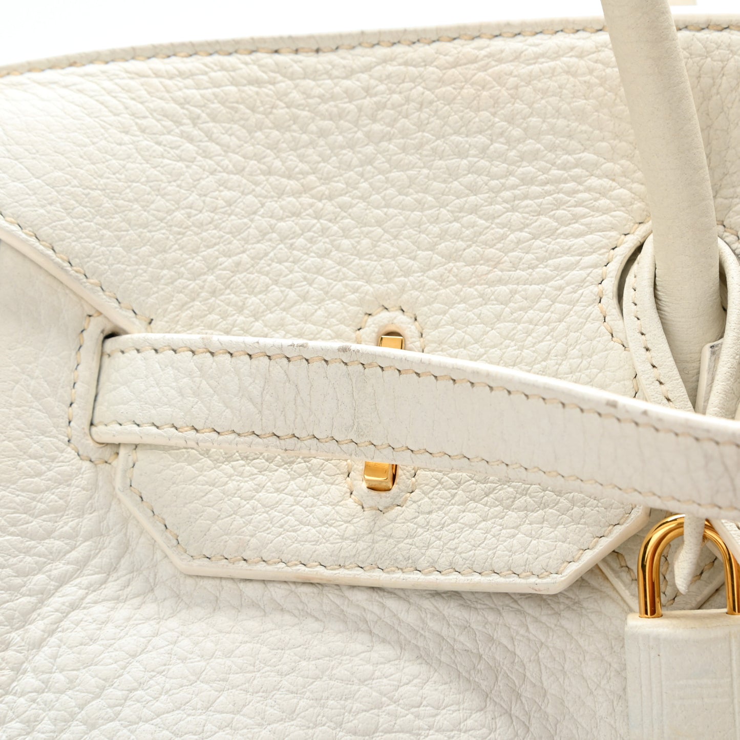 Taurillon Clemence Birkin 35 White