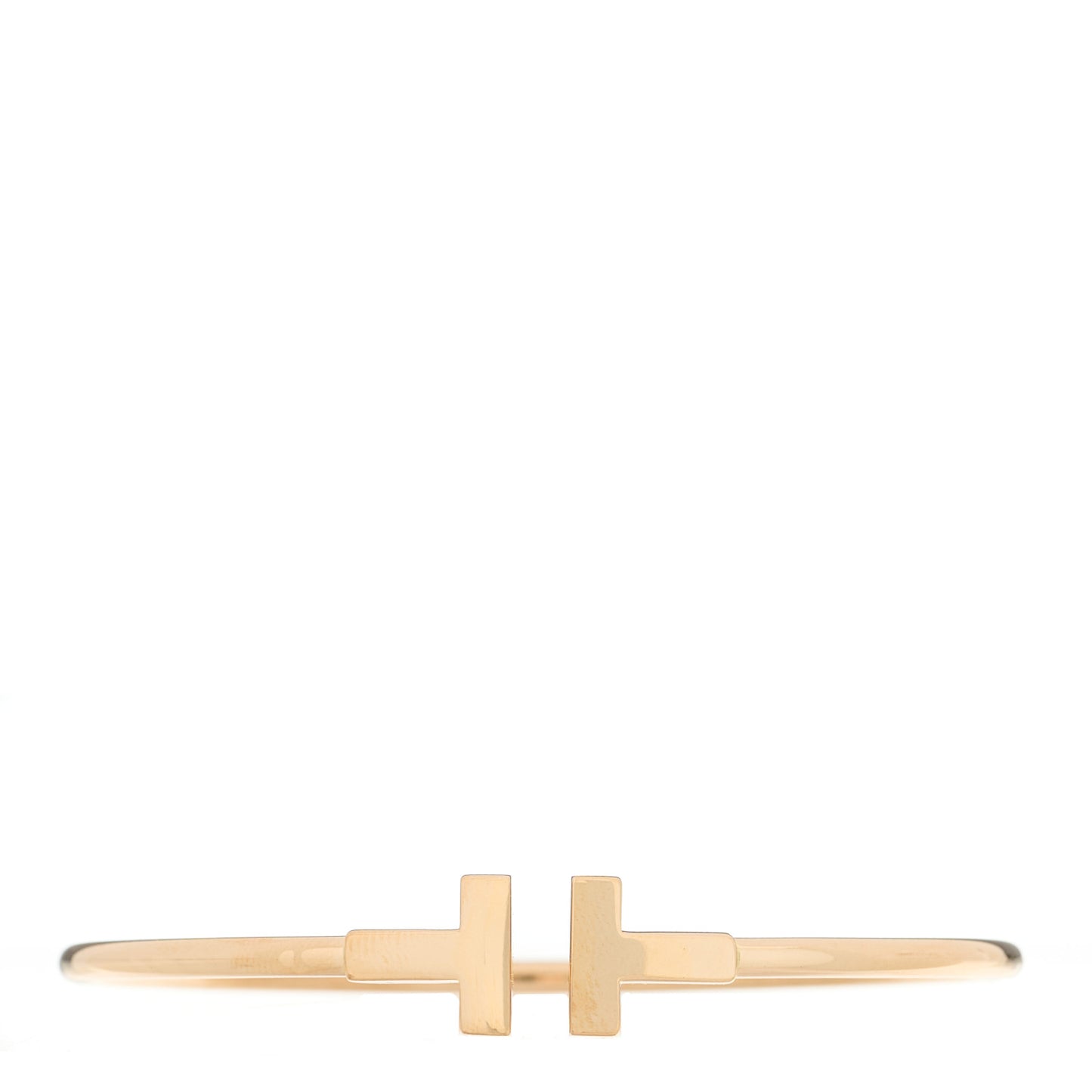 18K Rose Gold T Wire Bracelet