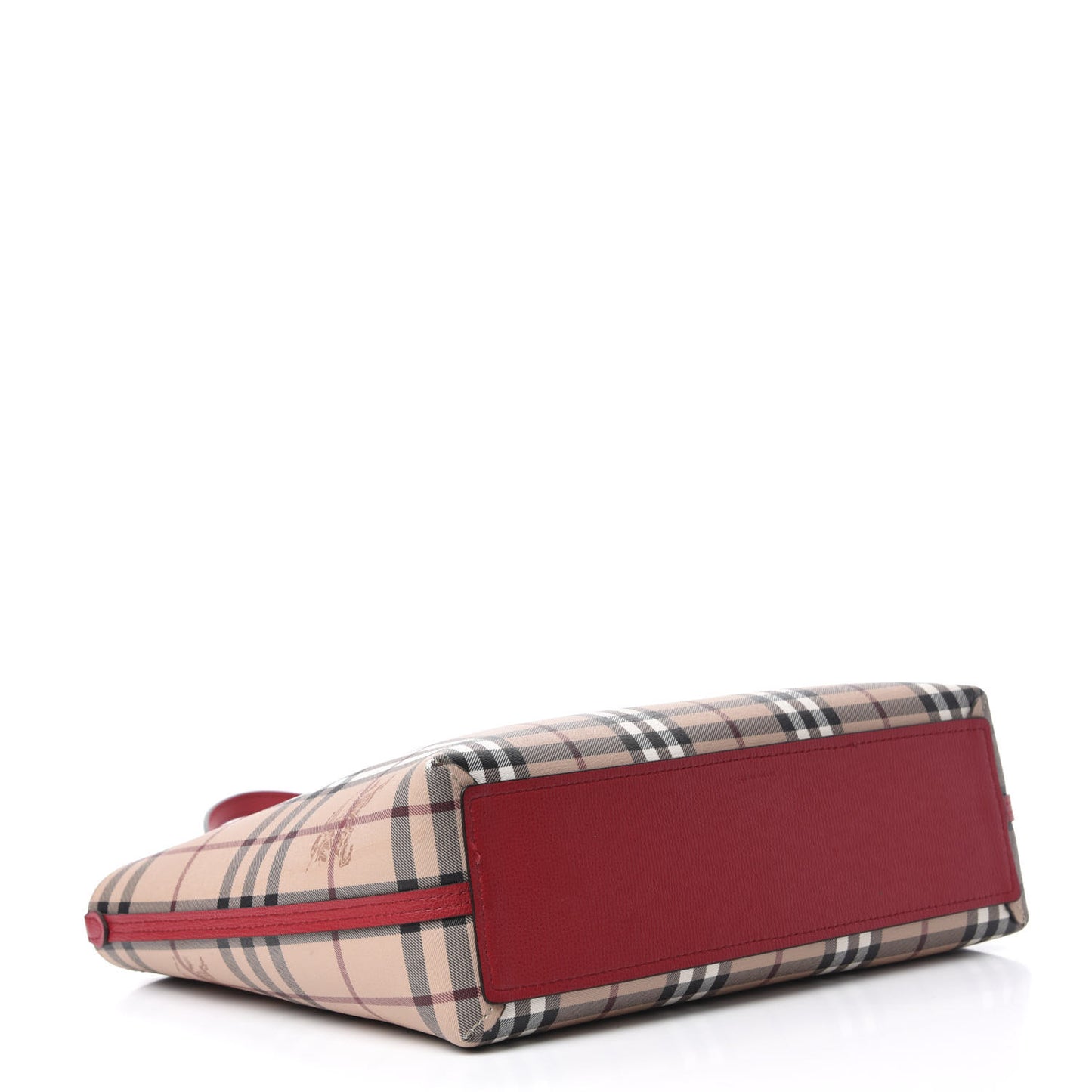 Haymarket Check Small Reversible Tote Poppy Red