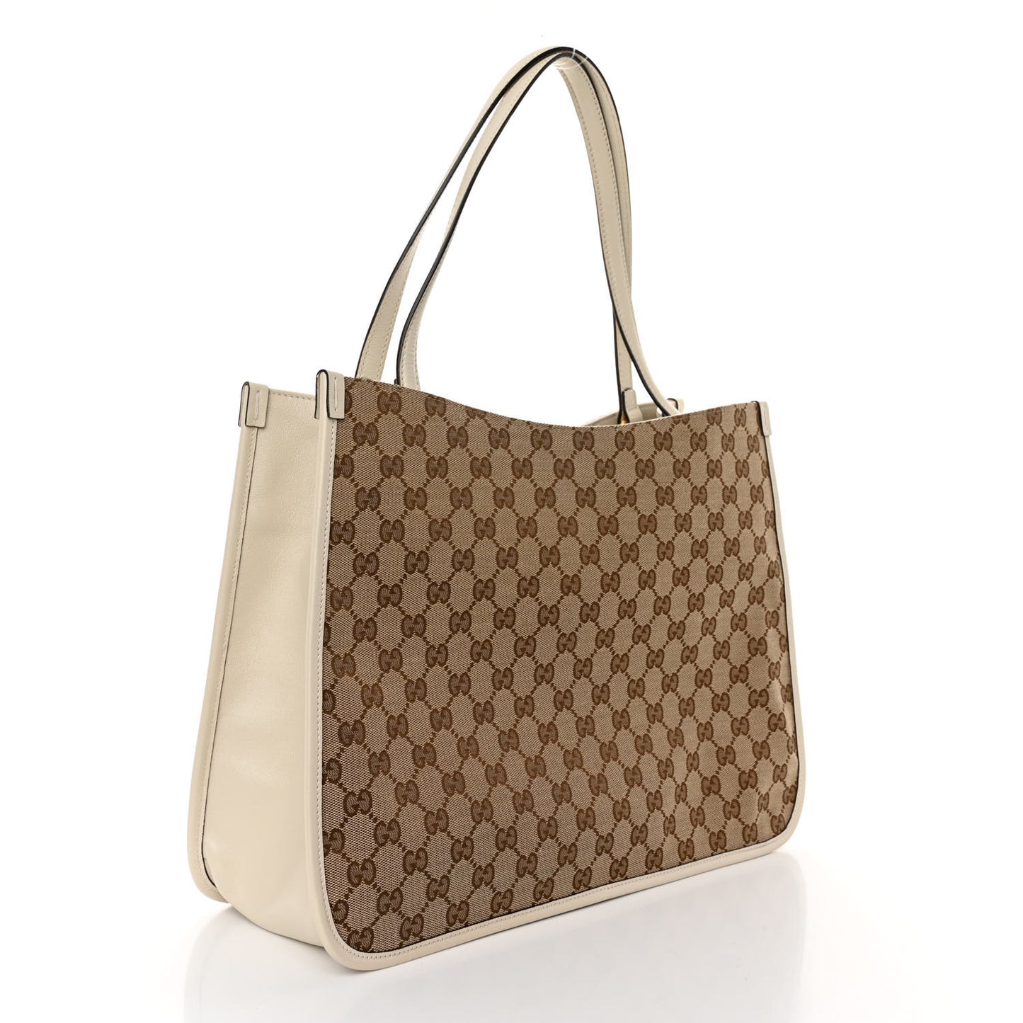 Monogram New Sakai Calfskin Lux Horsebit 1955 Tote Beige Ebony Mystic White