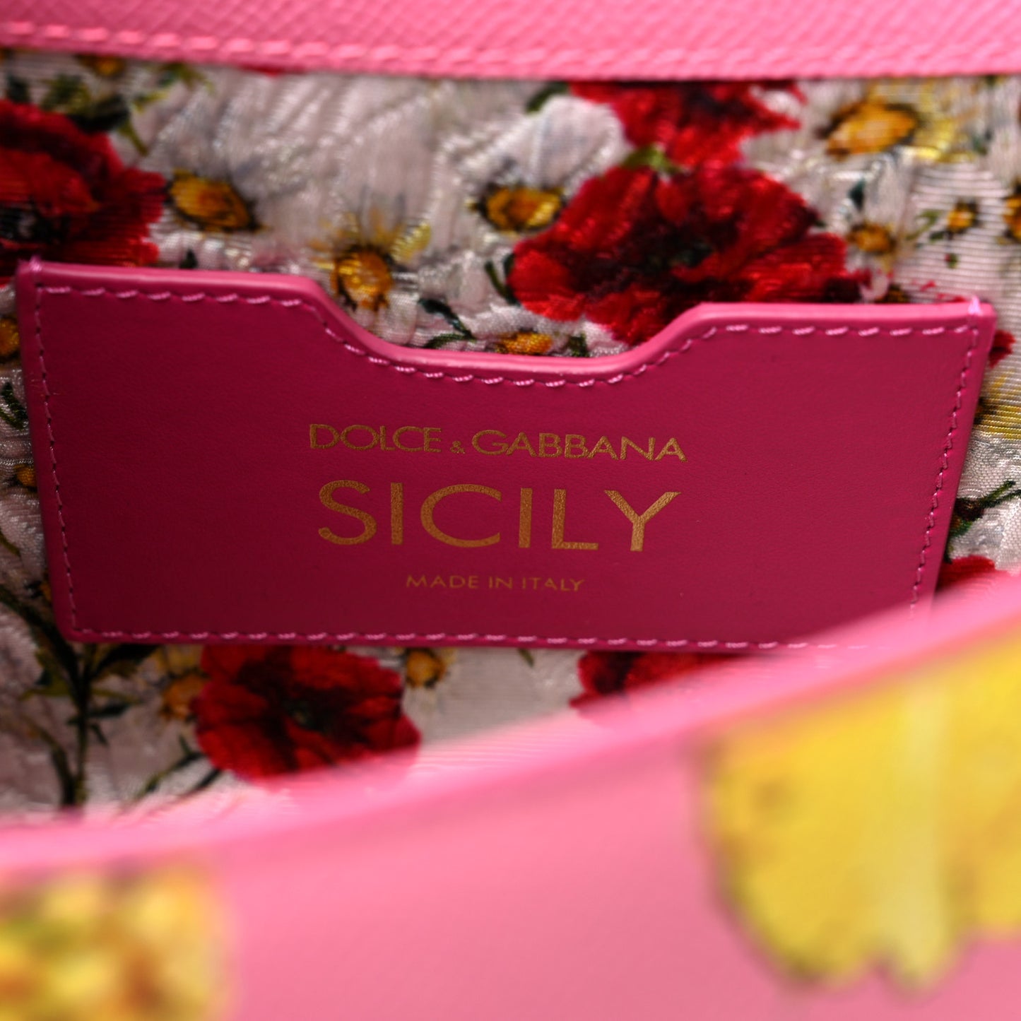 Dauphine Pineapple Print Medium Miss Sicily Satchel Rosa