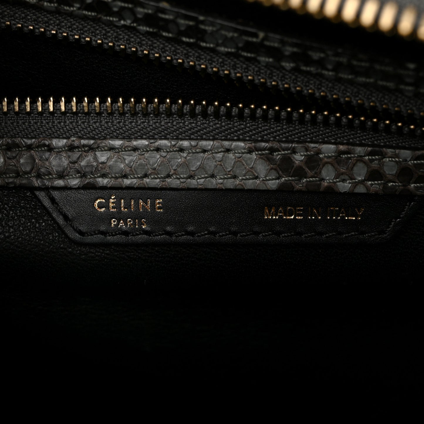 Snakeskin Mini Luggage Grey