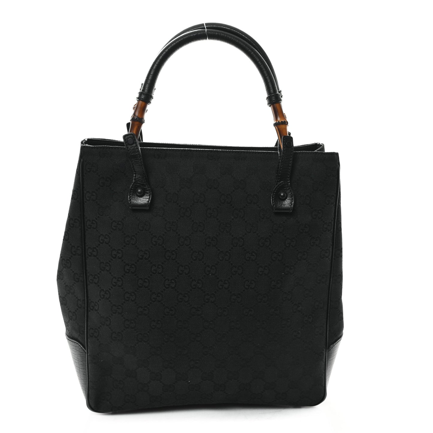 Monogram Bamboo Handle Bag Black