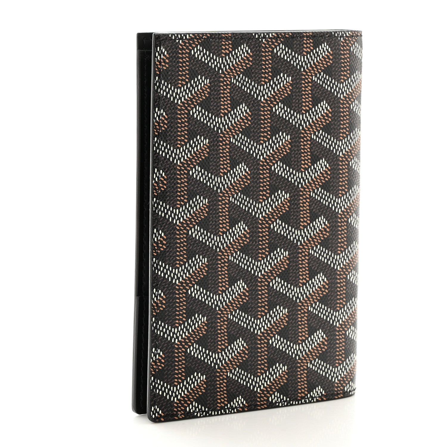 Goyard Goyardine Grenelle Passport Wallet Black Gold 3 of 7