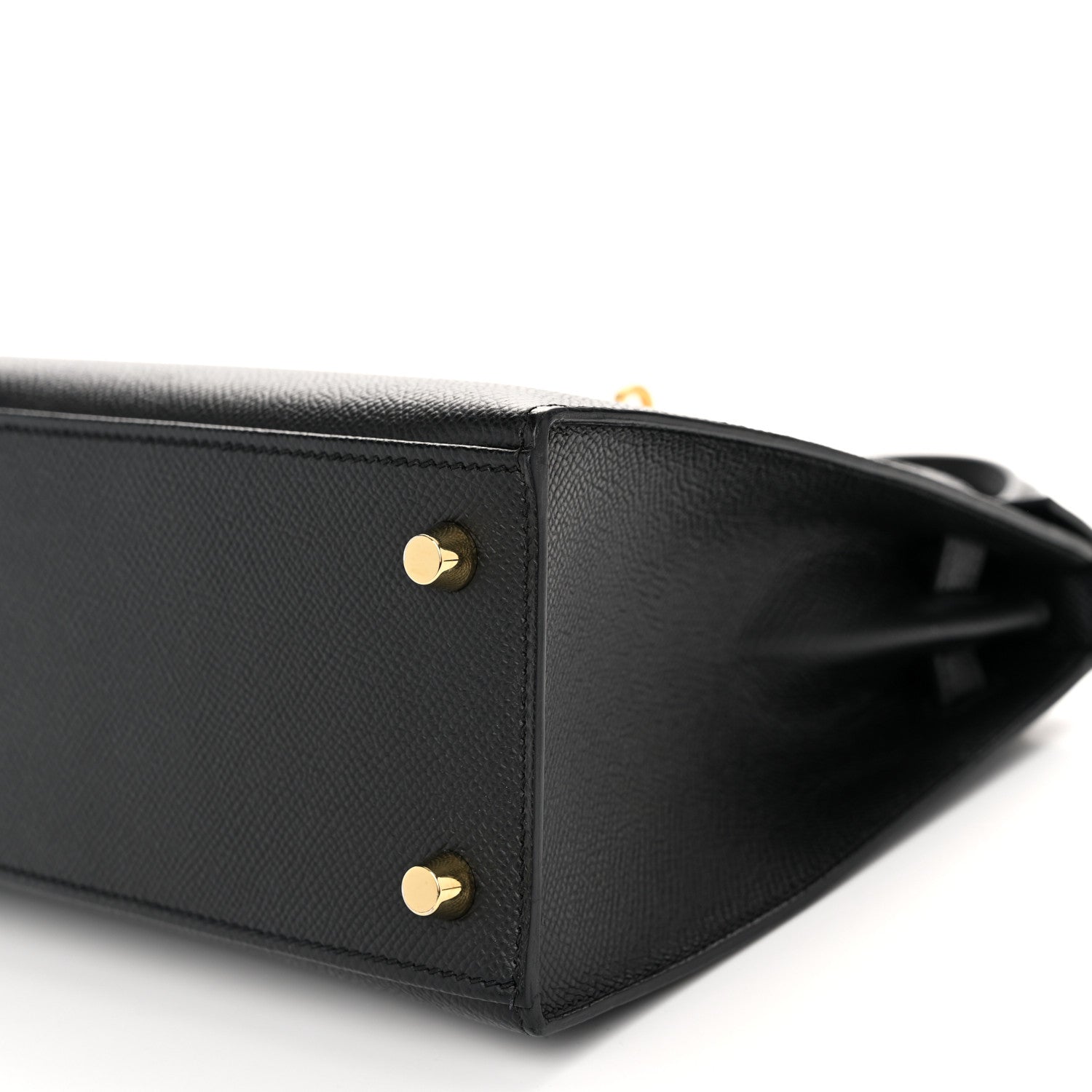 Hermes Epsom Horseshoe Kelly Sellier 25 Black Rouge Grenat 10 of 11