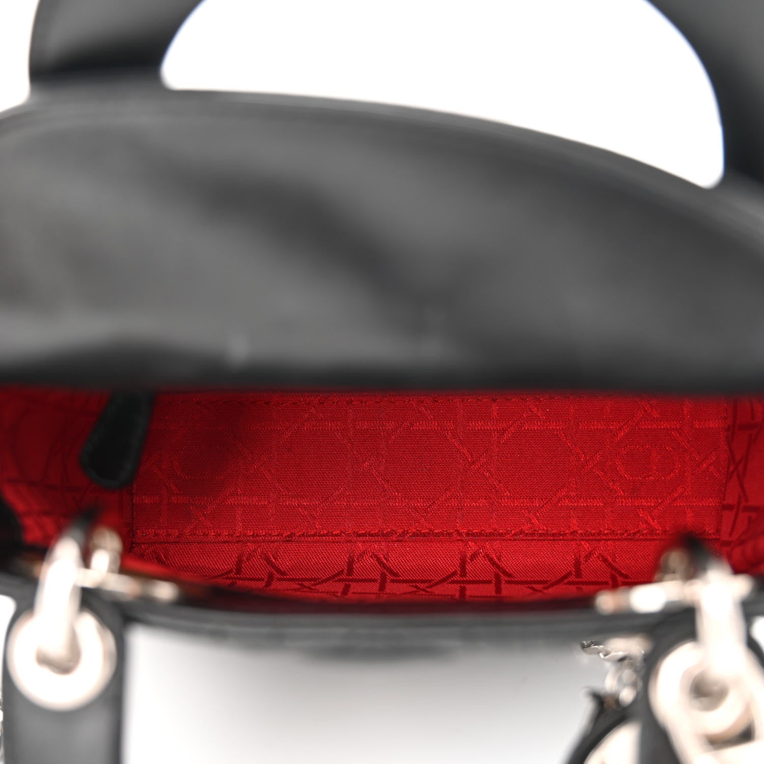 Christian Dior Lambskin Cannage Mini Lady Dior Black 5 of 11