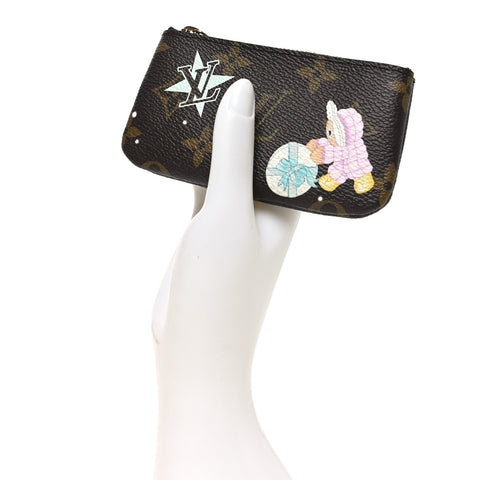 Monogram 2025 Christmas Animation Key Pouch Azur Frost
